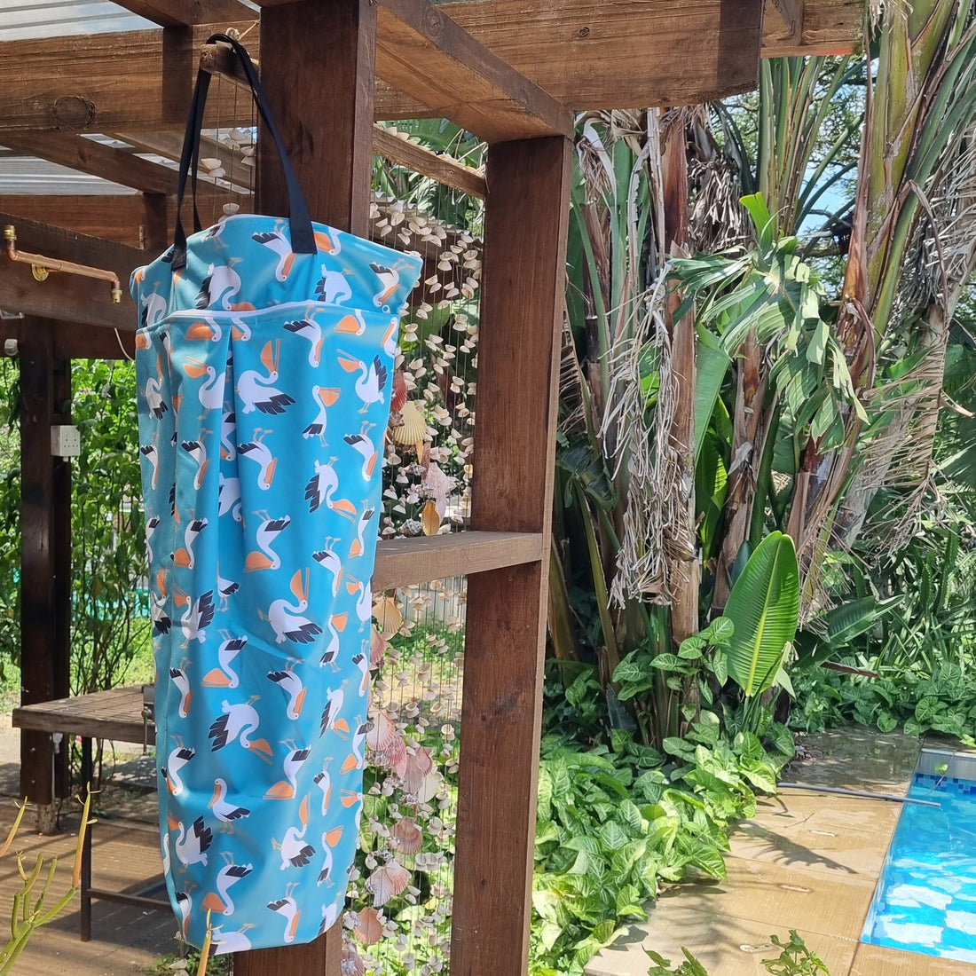 Little Lovebum Wetbag Groot - Pelikaan - Wetbag groot - MamaMilla