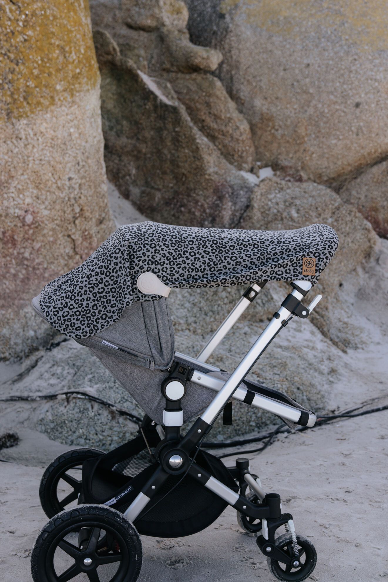 Cloby UV-deken met UPF 50+ - Leopard Black Grey - UV-deken - MamaMilla