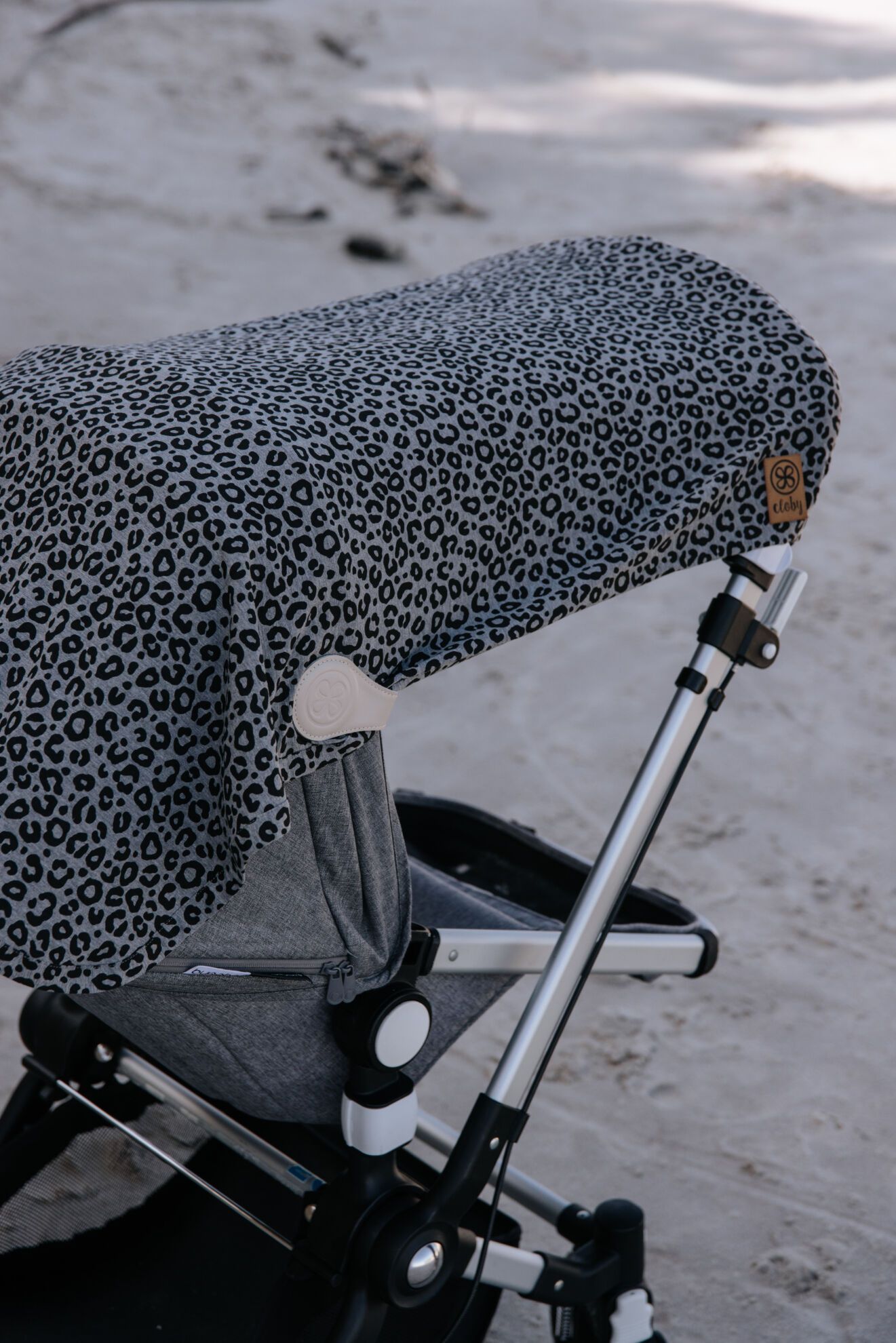 Cloby UV-deken met UPF 50+ - Leopard Black Grey - UV-deken - MamaMilla
