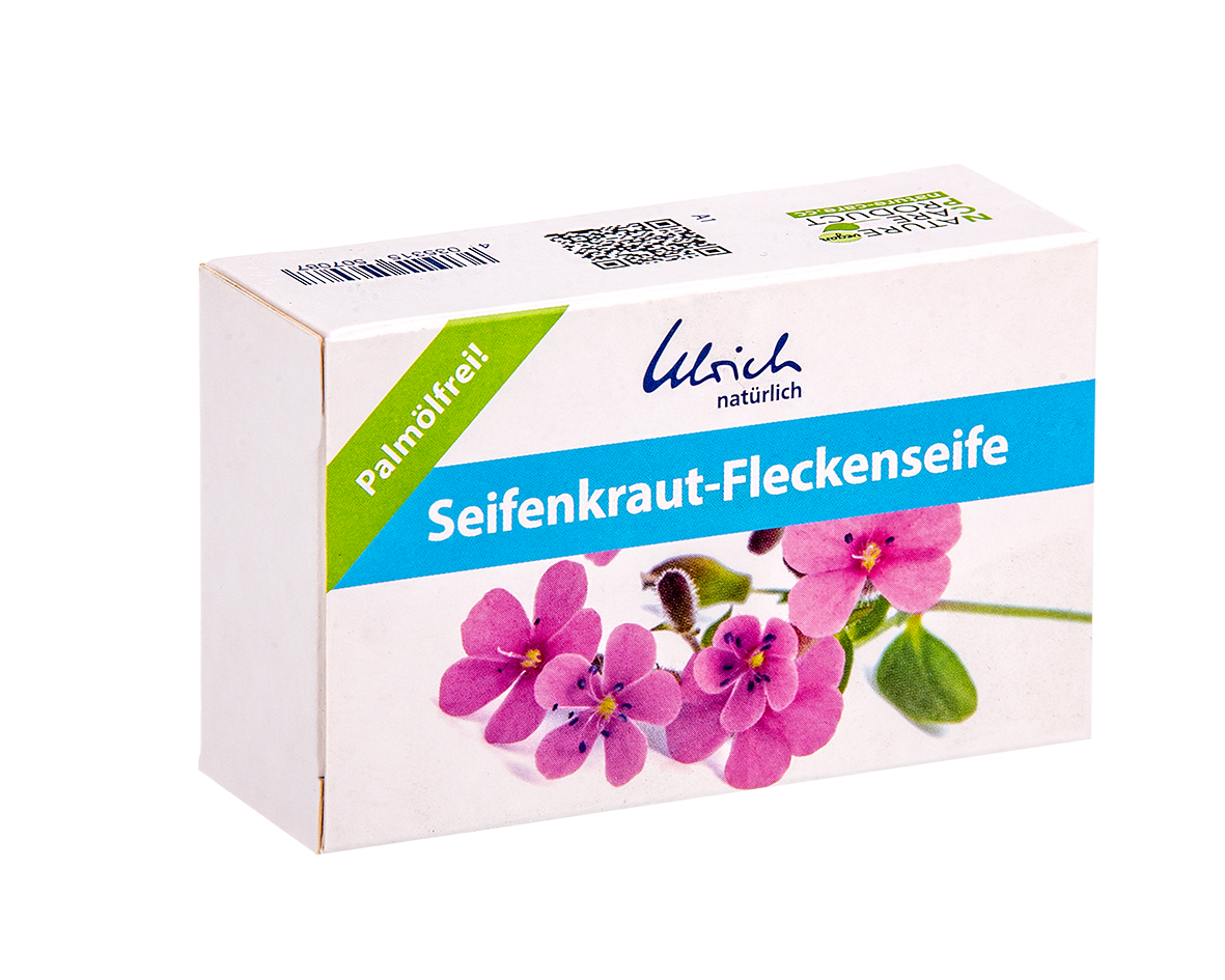 Ulrich Natürlich vlekverwijderaar met zeepwort - stevig staaf - 100 g - Kweepeerschors (zeepwort) - MamaMilla