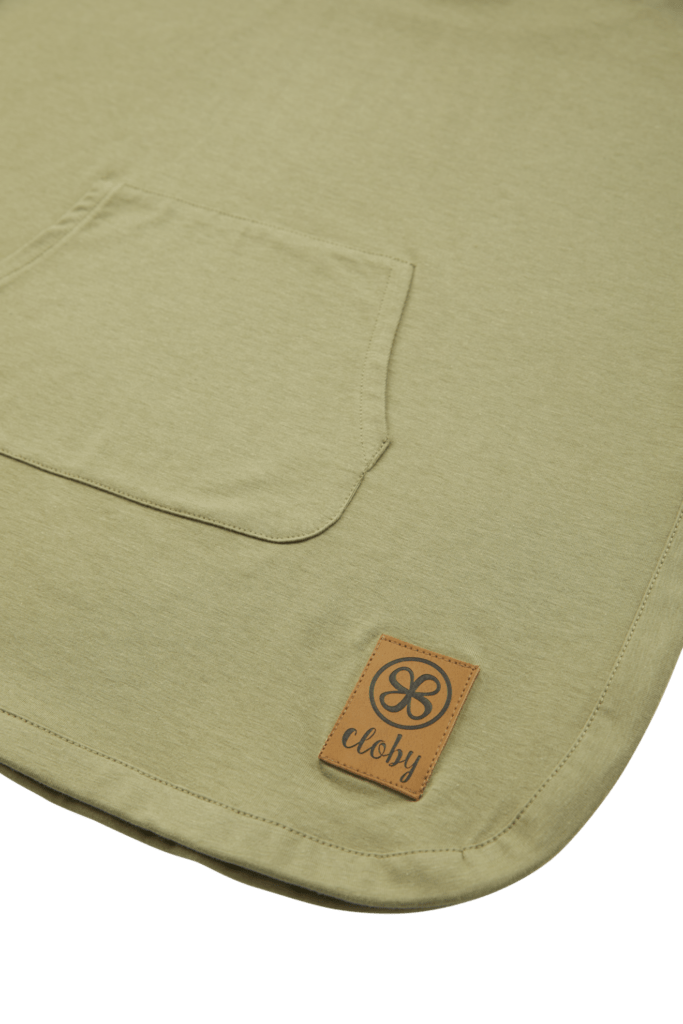 Cloby UV-poncho - Olijfgroen 3-5 jaar - - MamaMilla
