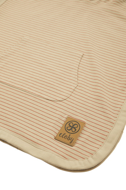 Cloby UV Poncho - Sandy Beach/Peanut Bruin 1-3 jaar - - MamaMilla