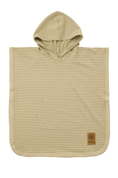 UV-poncho - Sandy Beach/Olijfgroen 1-3 jaar - - MamaMilla