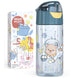 BEARFOOT Lichtgewicht drinkfles met handvat en gemakkelijk te openen - 450 ml - Astronaut Beer - Plastic drinkfles - MamaMilla