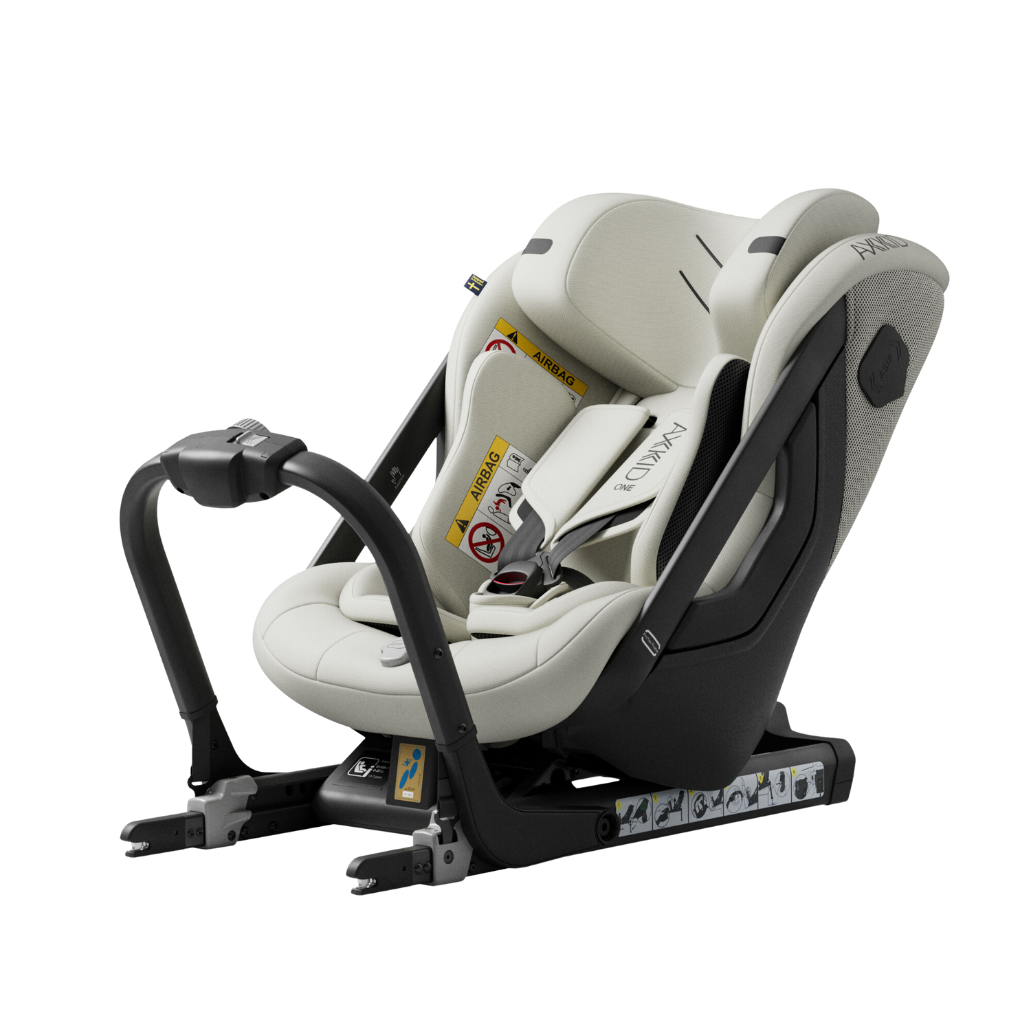 Axkid ONE 3 - Strandgras Beige - iSize 61-125 cm - 61-125 cm (3 maanden t/m 7 jaar) - MamaMilla
