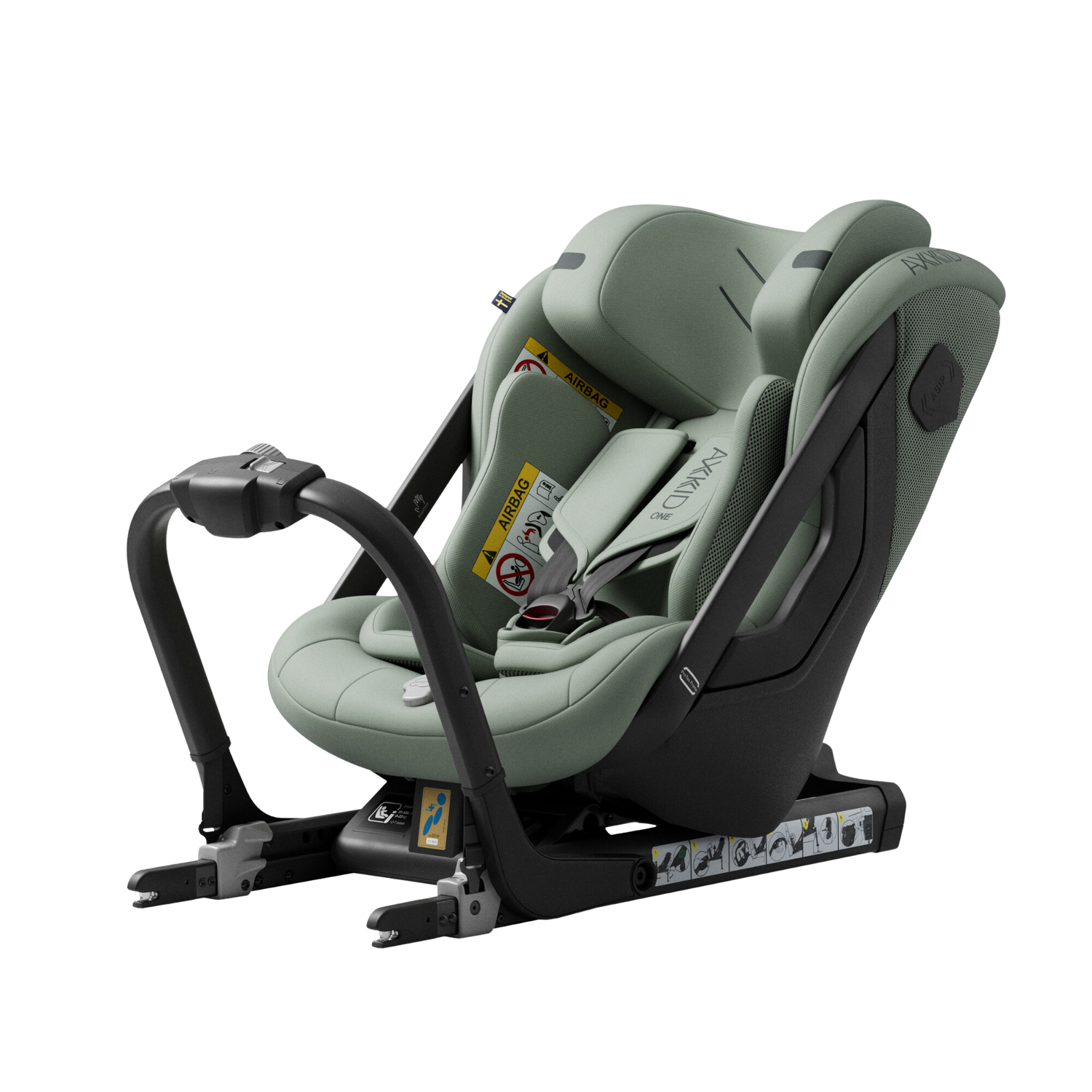 Axkid ONE+ 3 - Nordic Bloom Groen - iSize 40-125 cm - 40-125 cm (Pasgeboren tot 7 jaar) - MamaMilla