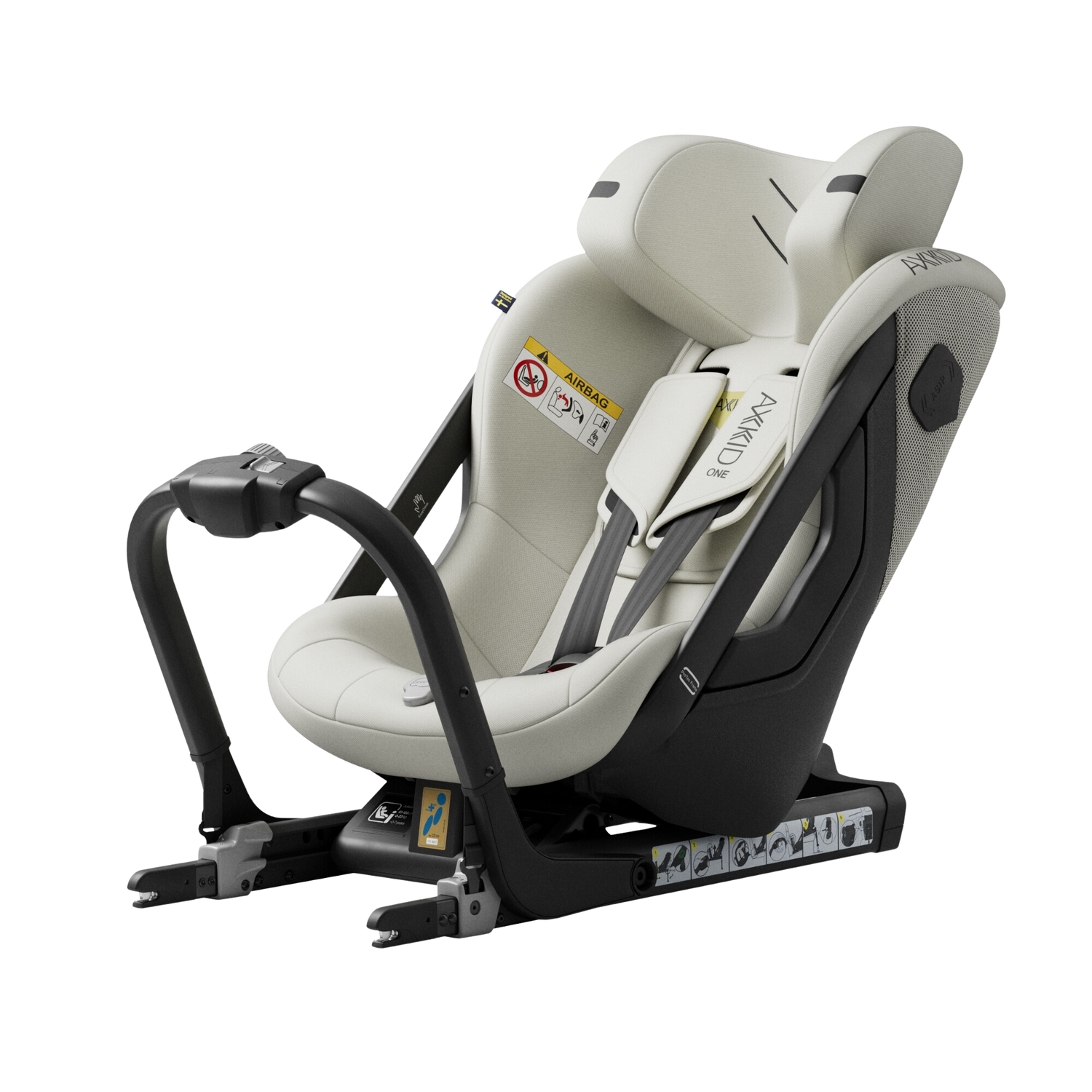 Axkid ONE 3 - Strandgras Beige - iSize 61-125 cm - 61-125 cm (3 maanden t/m 7 jaar) - MamaMilla