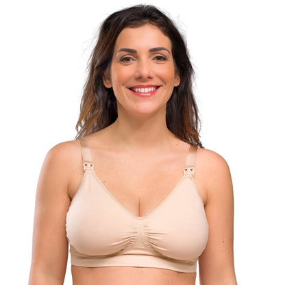 Carriwell Voedingsbeha met gelbeugel - Zonder vulling - Nude - Voedingskleding - MamaMilla