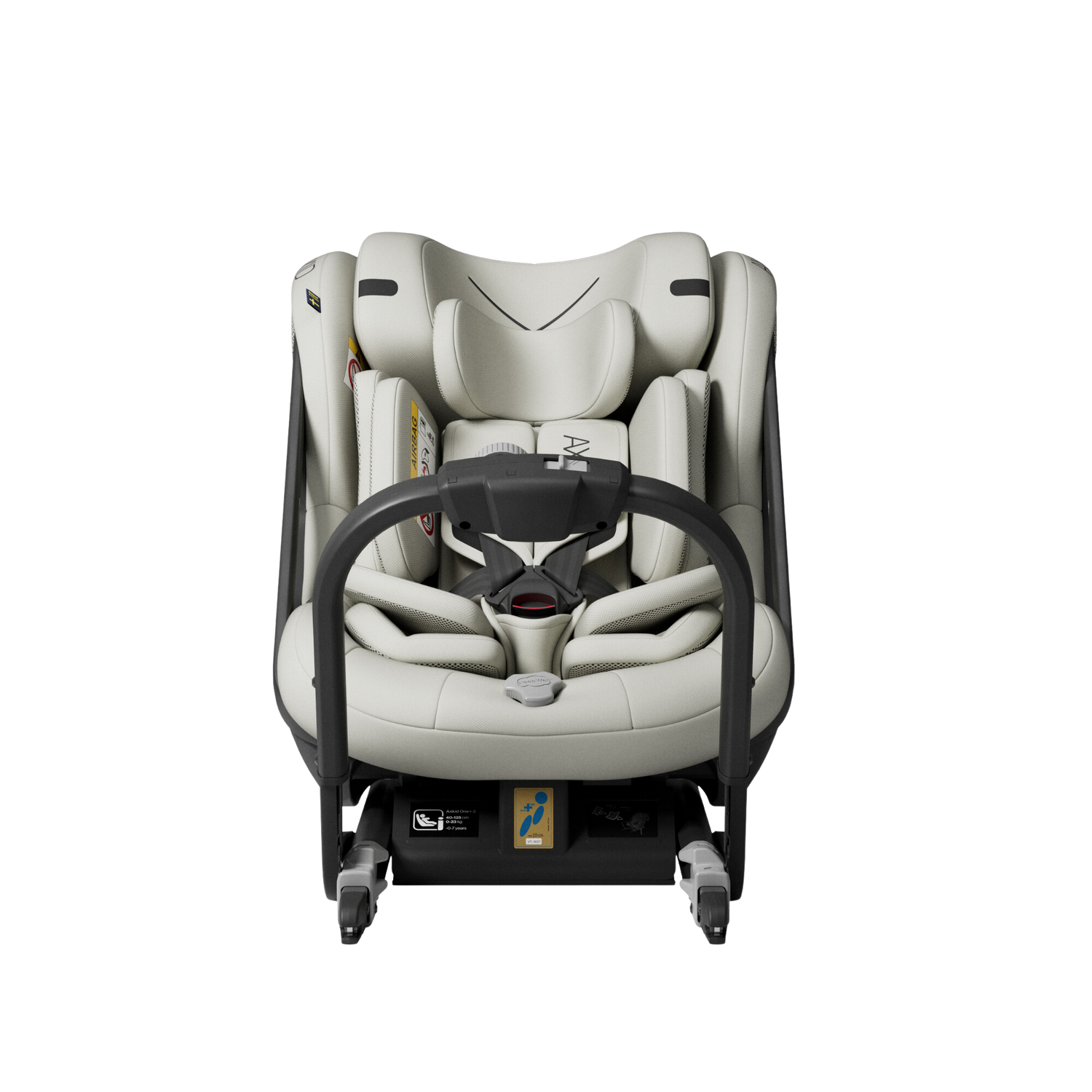 Axkid ONE+ 3 - Strandgras Beige - iSize 40-125 cm - 40-125 cm (Pasgeboren tot 7 jaar) - MamaMilla