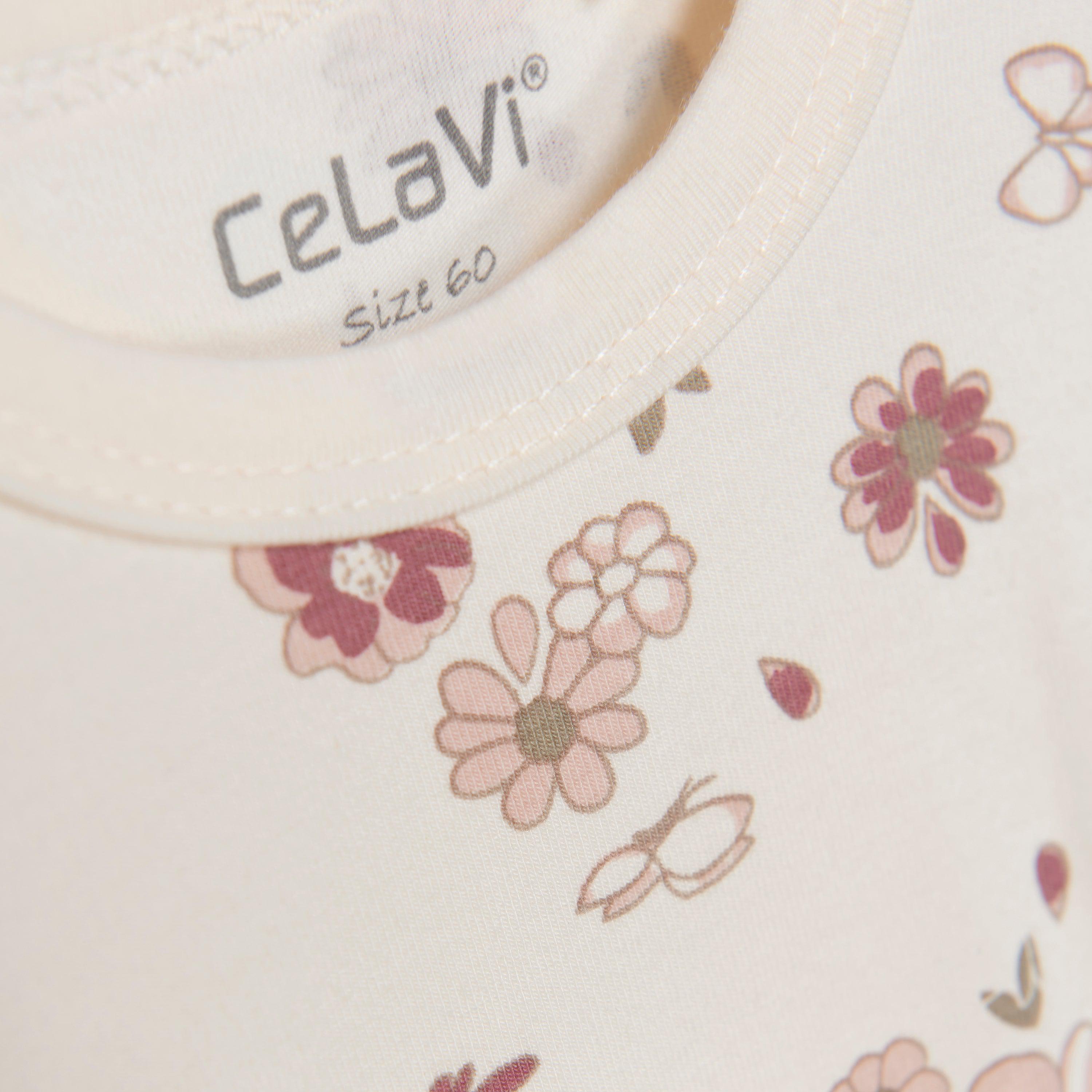 Celavi Jumpsuit met korte mouwen en bloemen - Rose Cloud - Jumpsuit - MamaMilla