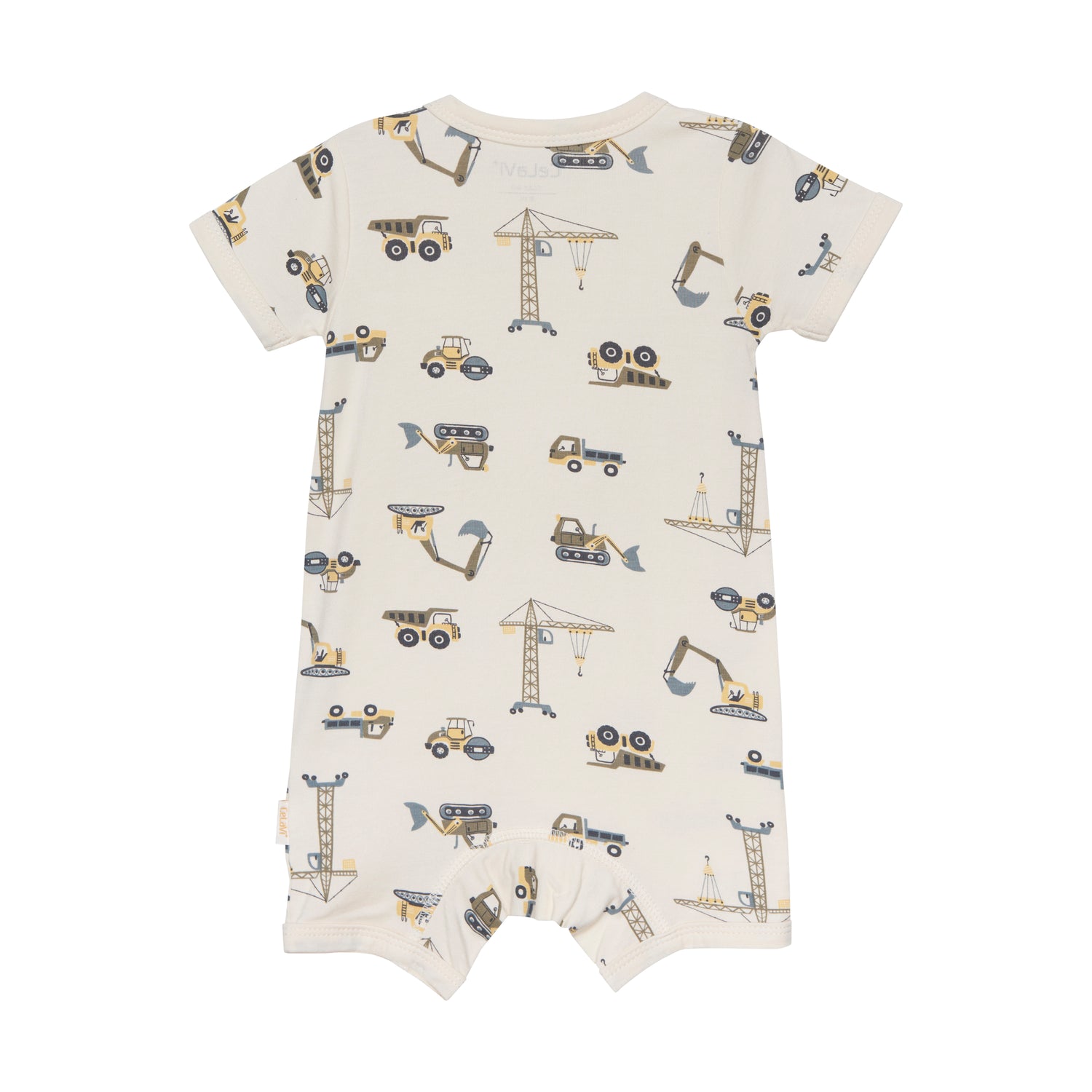 Celavi Jumpsuit met korte mouwen en pijpen - Werkauto&