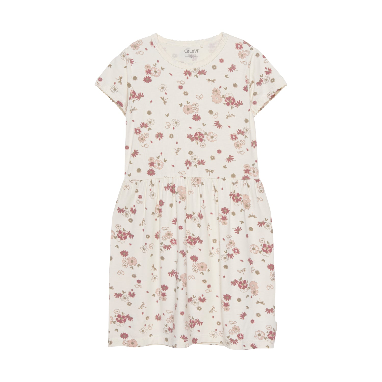 Celavi Jurk in Bamboe - Bloemen - Rose Cloud - Jurk - MamaMilla