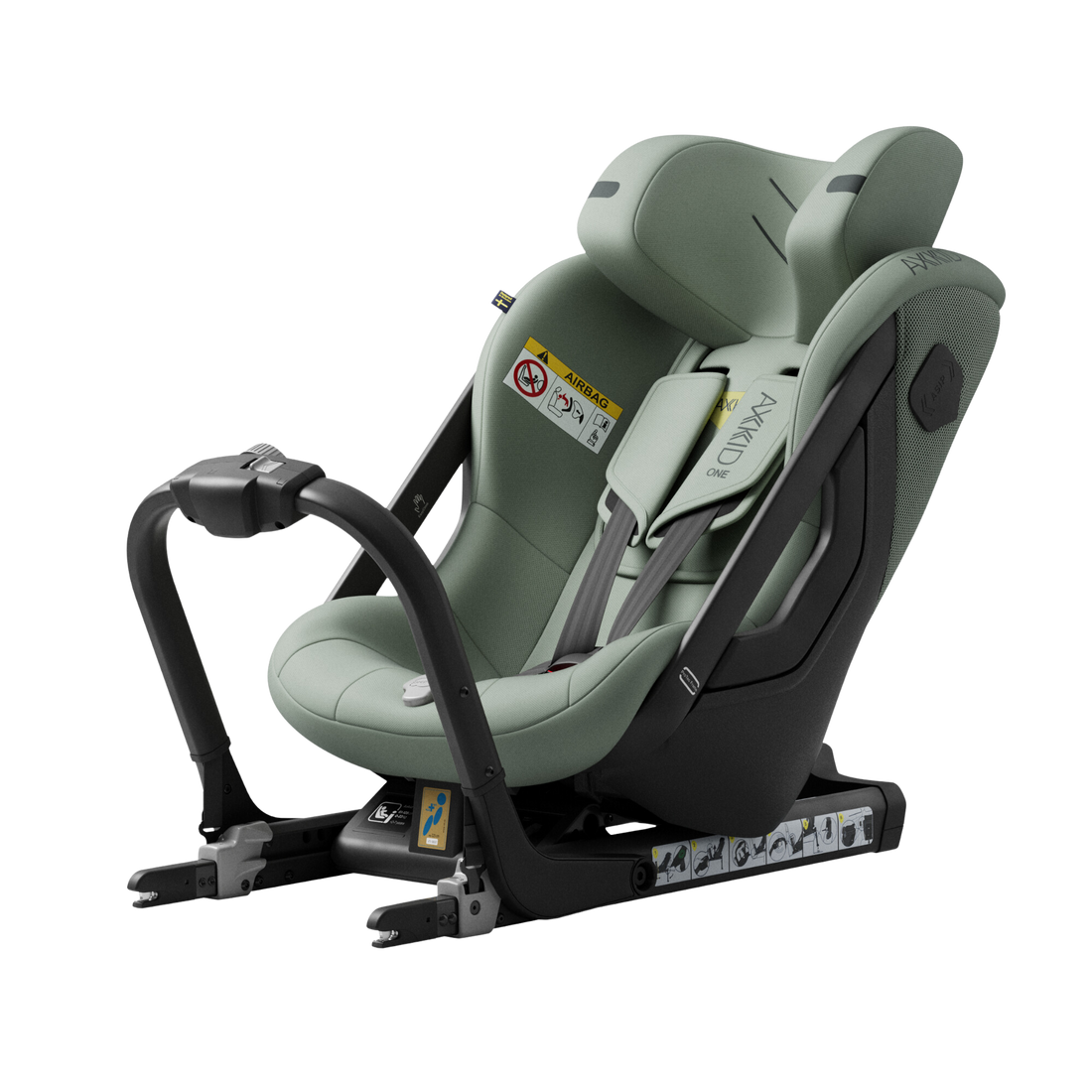 Axkid ONE+ 3 - Nordic Bloom Groen - iSize 40-125 cm - 40-125 cm (Pasgeboren tot 7 jaar) - MamaMilla