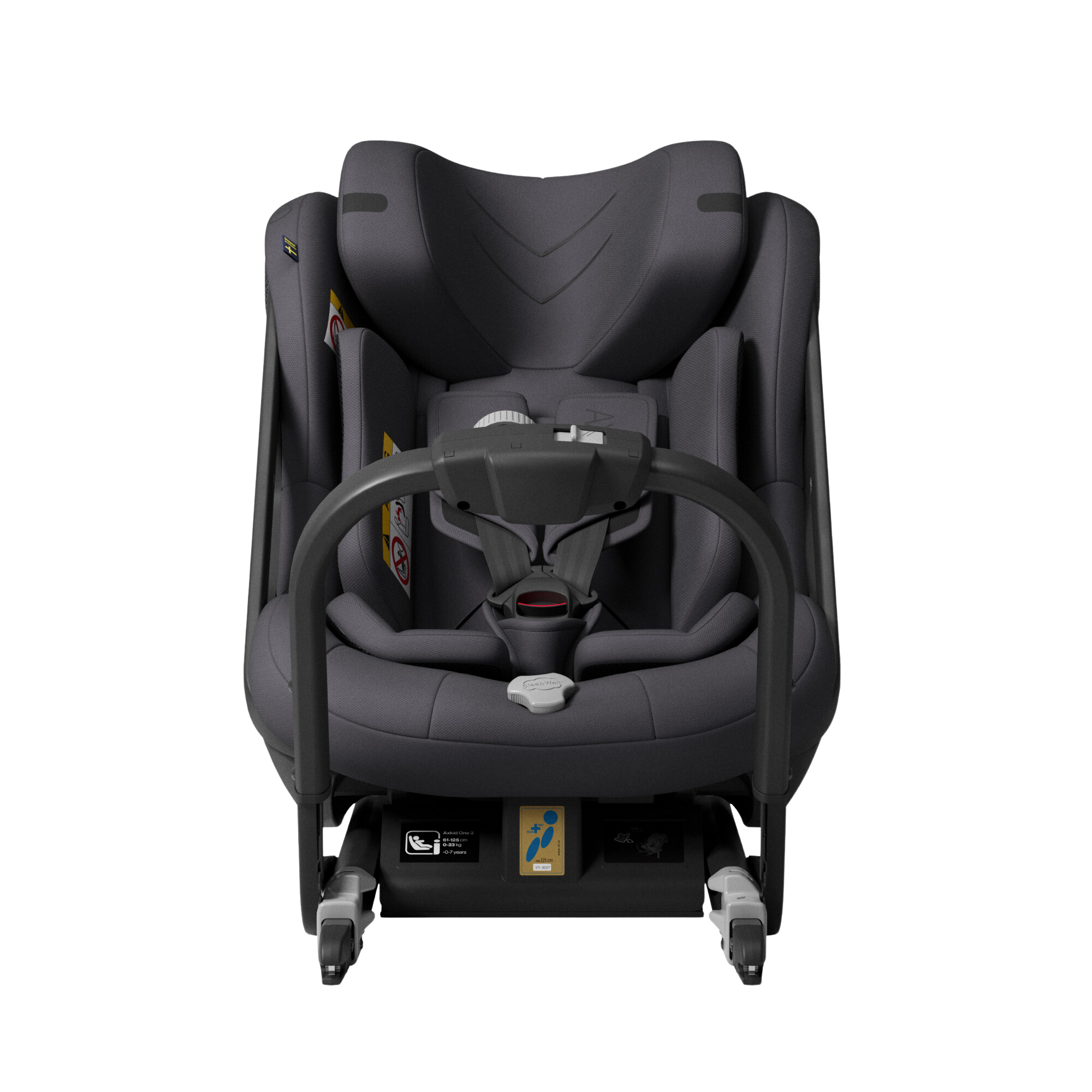 Axkid ONE 3 - Arctic Mist Grey - iSize 61-125 cm - 61-125 cm (3 maanden tot 7 jaar) - MamaMilla