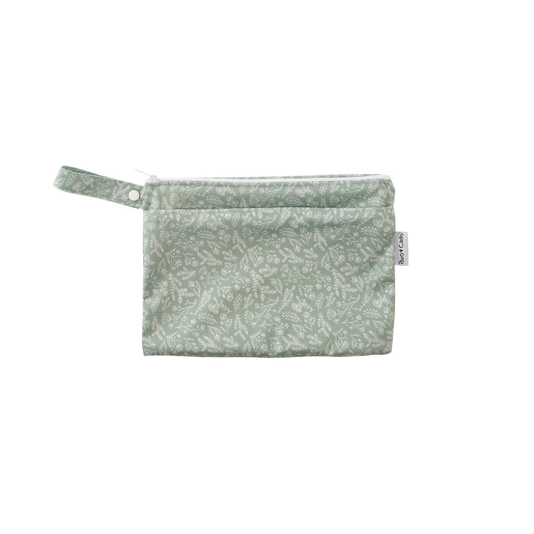 avo+cado Wetbag Klein met Twee Compartimenten en Hank - Kruiden - Wetbag klein - MamaMilla