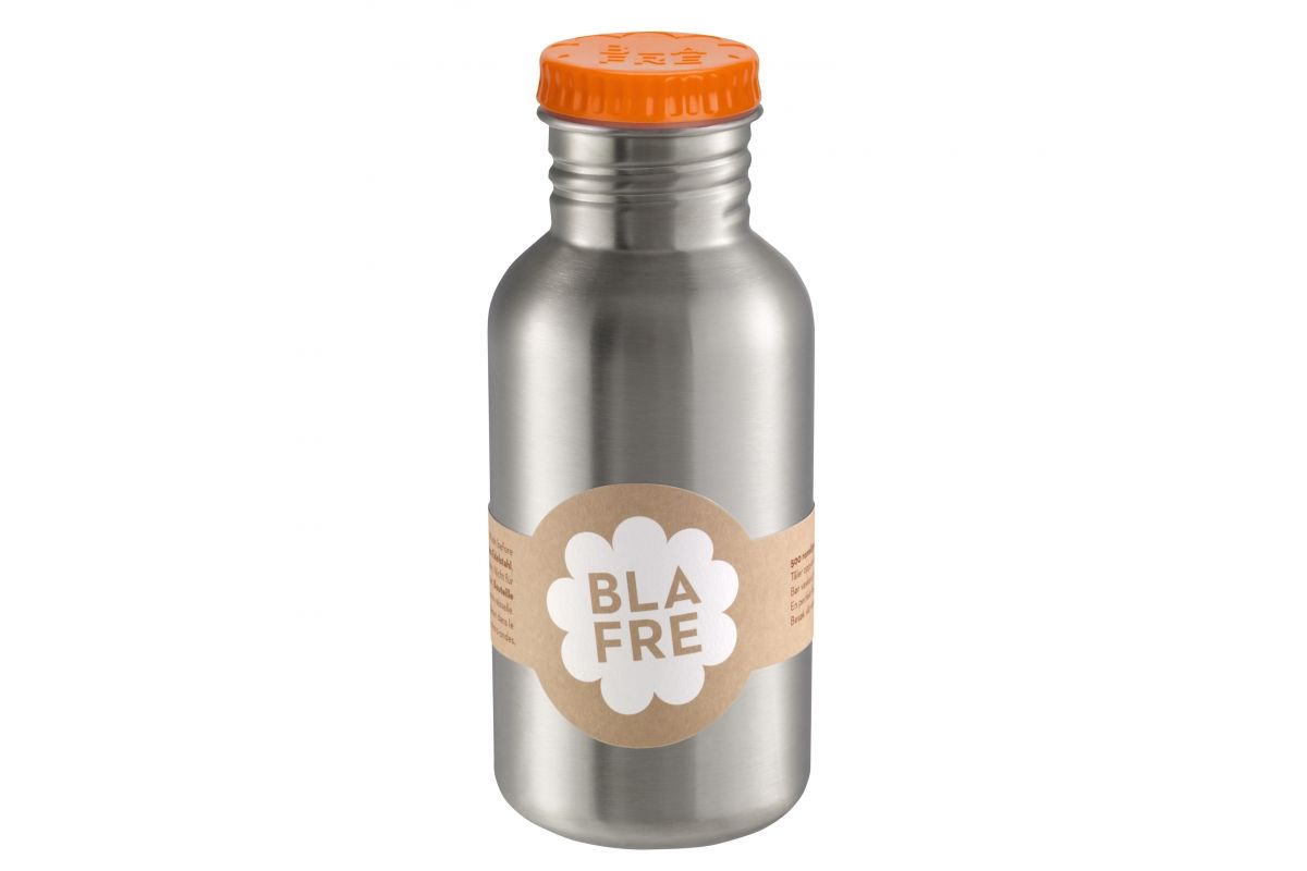 BLAFRE drinkfles in roestvrij staal - 500 ml - Oranje - Drinkfles in staal - MamaMilla