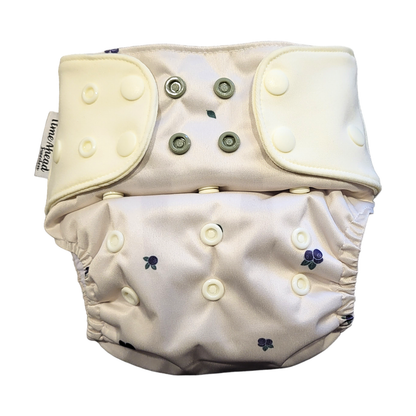 Het Zweedse bos | Zakluier Stretch | 5-17kg: Hopbloemen blauw / Geen inzetstukken - - MamaMilla