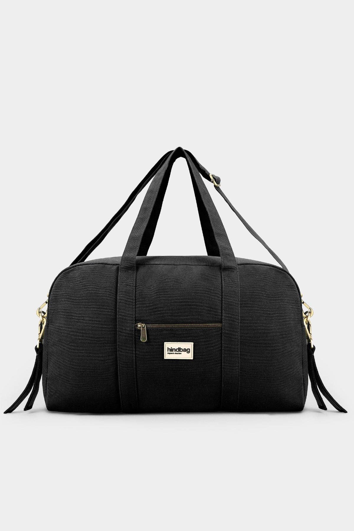 Hindbag Pusletaske Økologisk Bomuld Sort