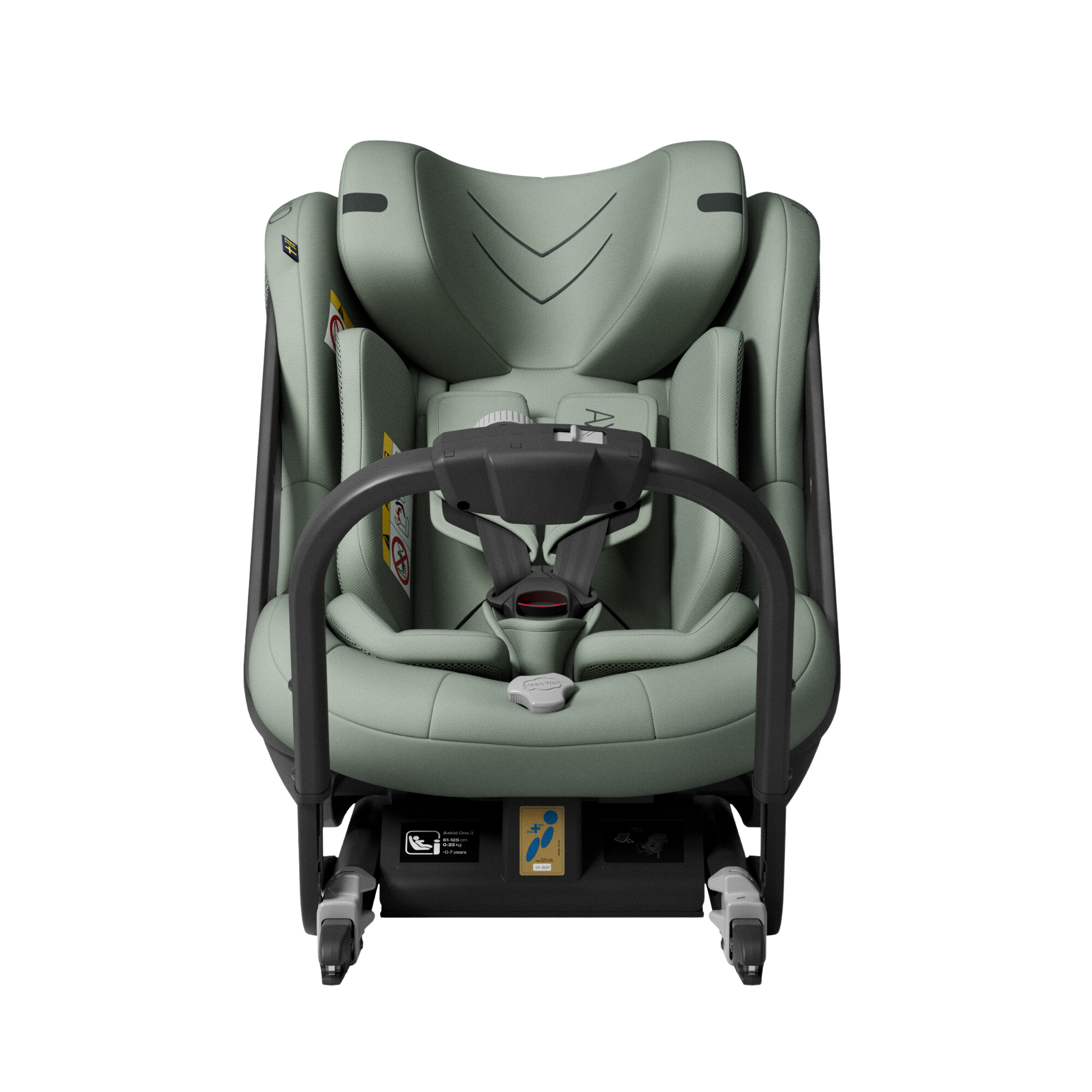 Axkid ONE+ 3 - Nordic Bloom Groen - iSize 40-125 cm - 40-125 cm (Pasgeboren tot 7 jaar) - MamaMilla