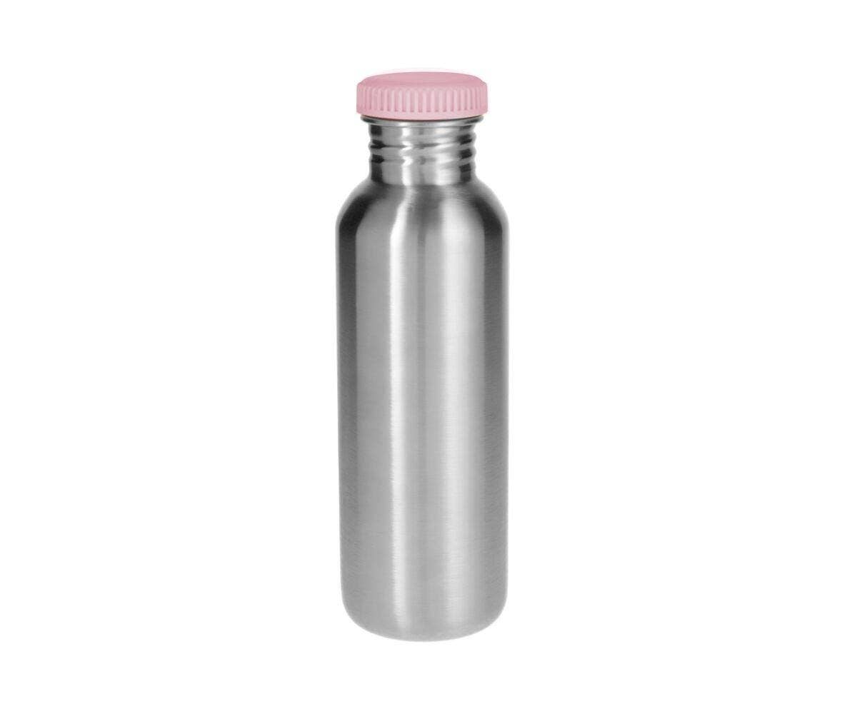 Drinkfles met uitloop in roestvrij staal - 750 ml - Pink Basic - Drinkfles in staal - MamaMilla