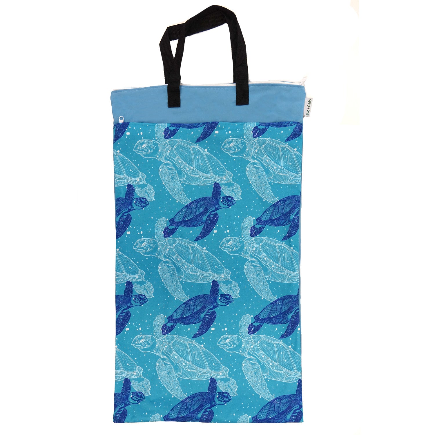 avo+cado Wetbag Large met twee compartimenten en Hank - Turtles - Wetbag large - MamaMilla