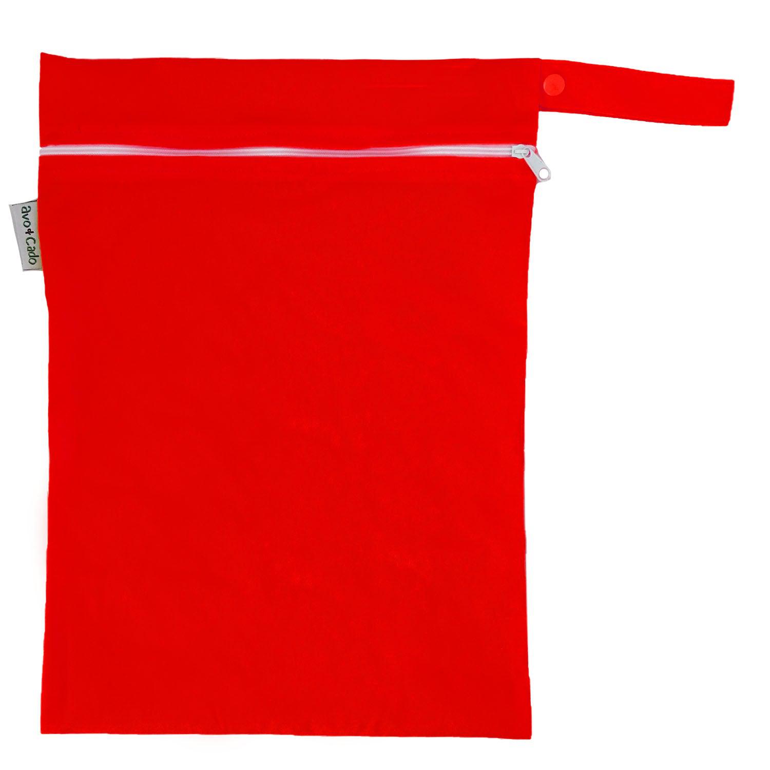 avo+cado Wetbag Medium met één compartiment - Rood - Wetbag medium - MamaMilla