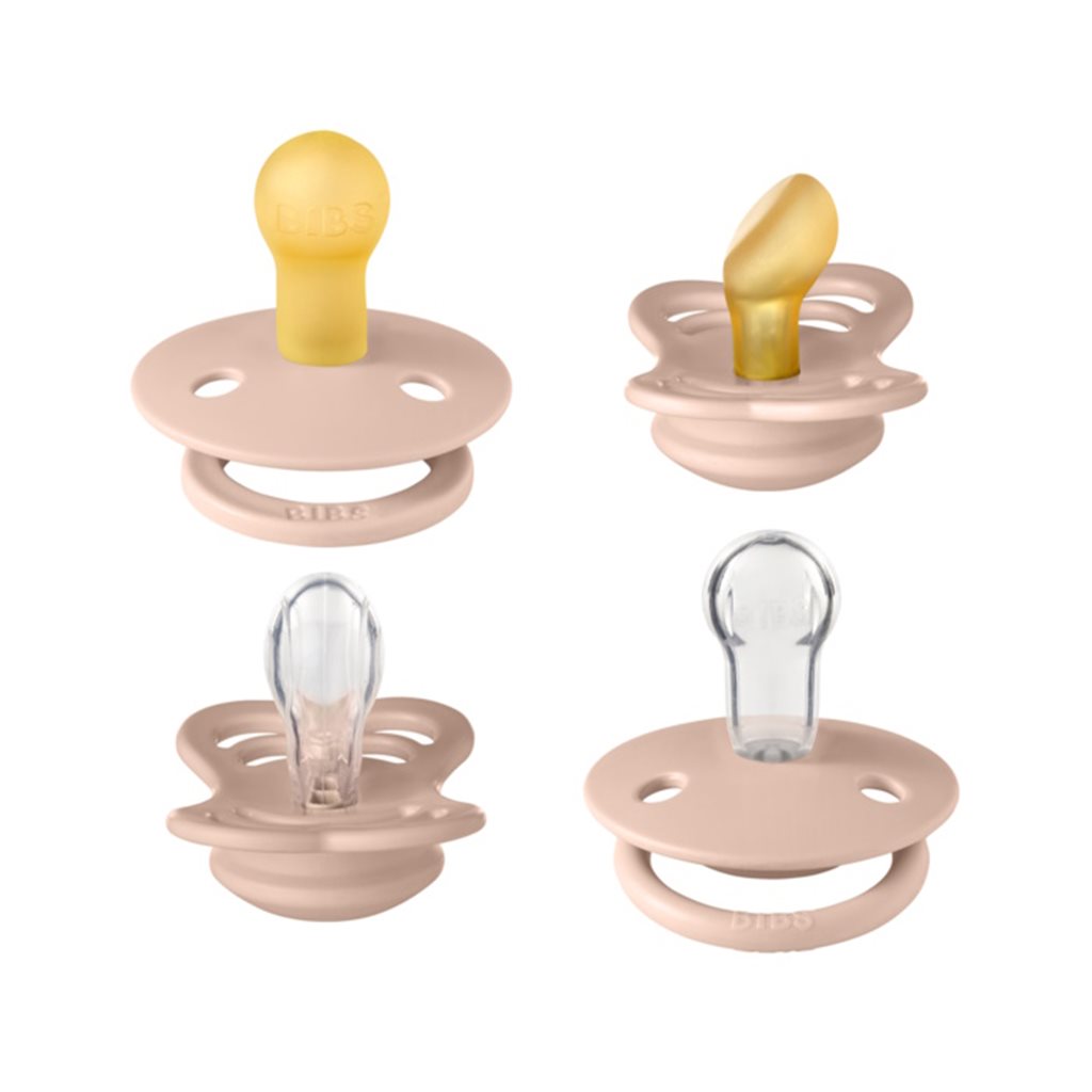 BIBS Try-It Collection startpakket voor pasgeborenen, maat 1 – Blush
