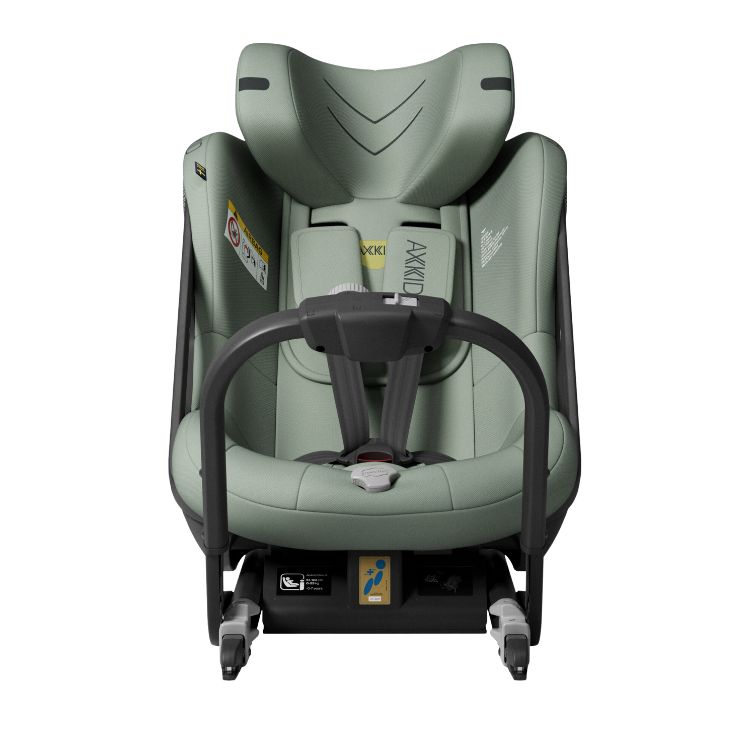 Axkid ONE+ 3 - Nordic Bloom Groen - iSize 40-125 cm - 40-125 cm (Pasgeboren tot 7 jaar) - MamaMilla