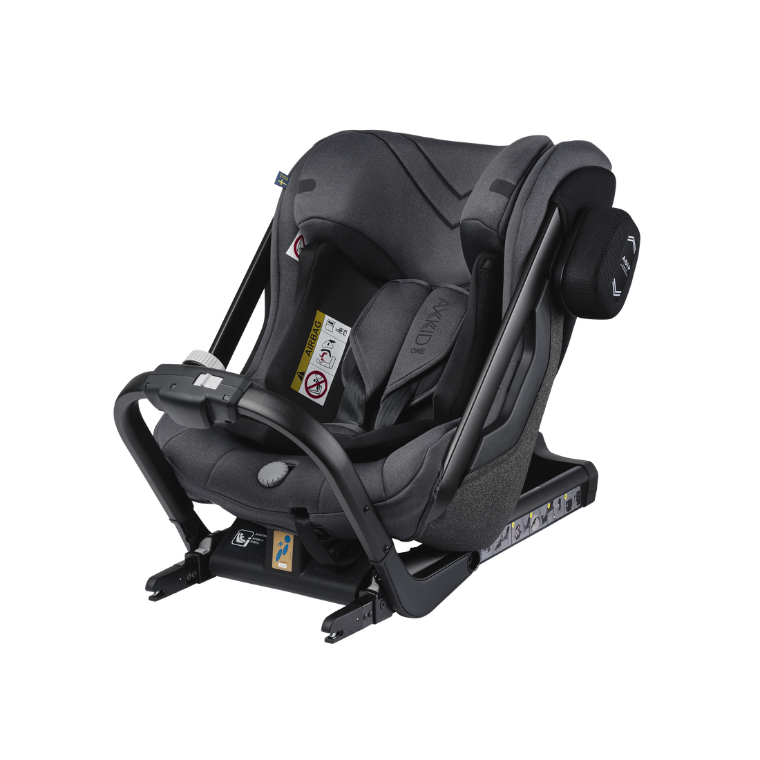 Axkid ONE 2 - Granite Melange - iSize 61-125 cm- AANBIEDING - 61-125 cm (3 maanden tot 7 jaar) - MamaMilla