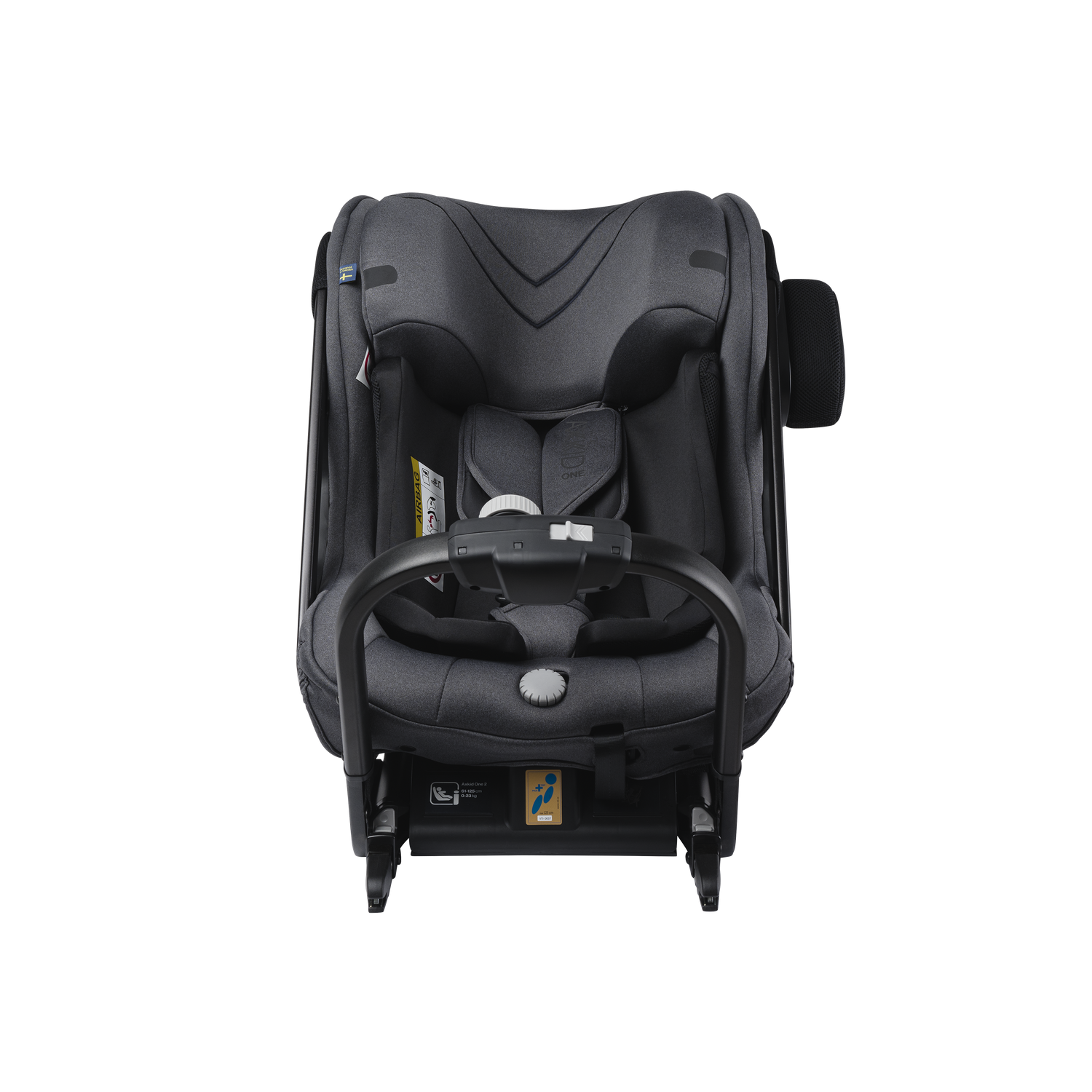 Axkid ONE 2 - Granite Melange - iSize 61-125 cm- AANBIEDING - 61-125 cm (3 maanden tot 7 jaar) - MamaMilla
