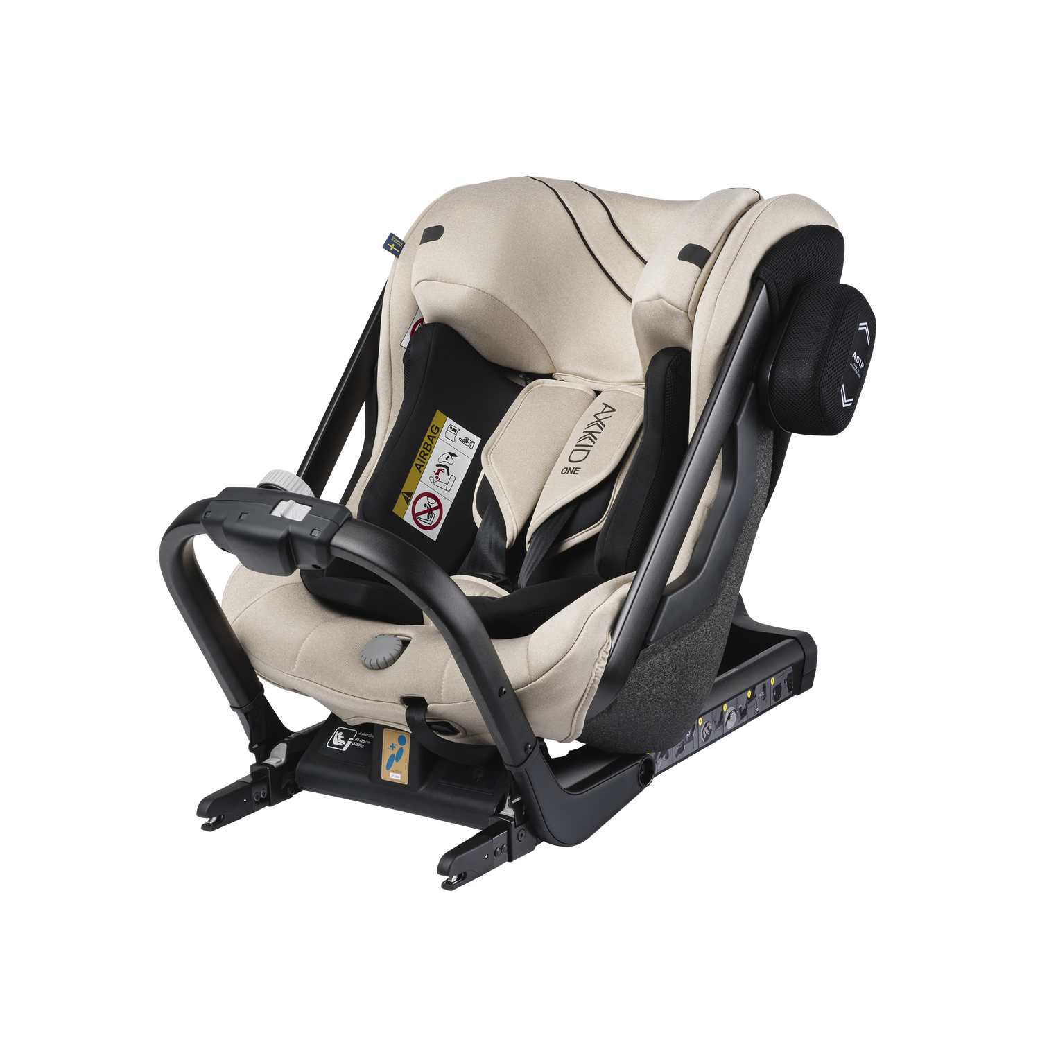 Axkid ONE 2 - Brick Melange - iSize 61-125 cm - 61-125 cm (3 maanden tot 7 jaar) - MamaMilla