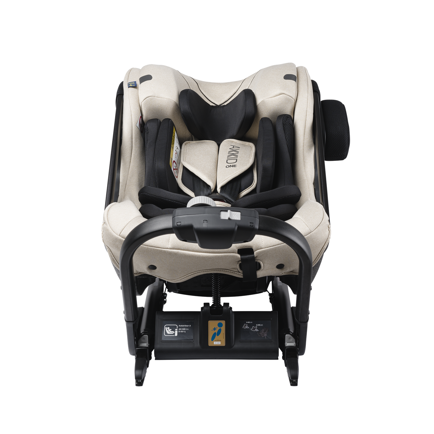 Axkid ONE+ 2 - Brick Melange - iSize 40-125 cm - 40-125 cm (Pasgeboren tot 7 jaar) - MamaMilla
