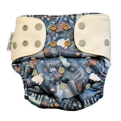 Het Zweedse bos | Zakluier Stretch | 5-17kg: Bosbes / Geen inzetstukken - - MamaMilla