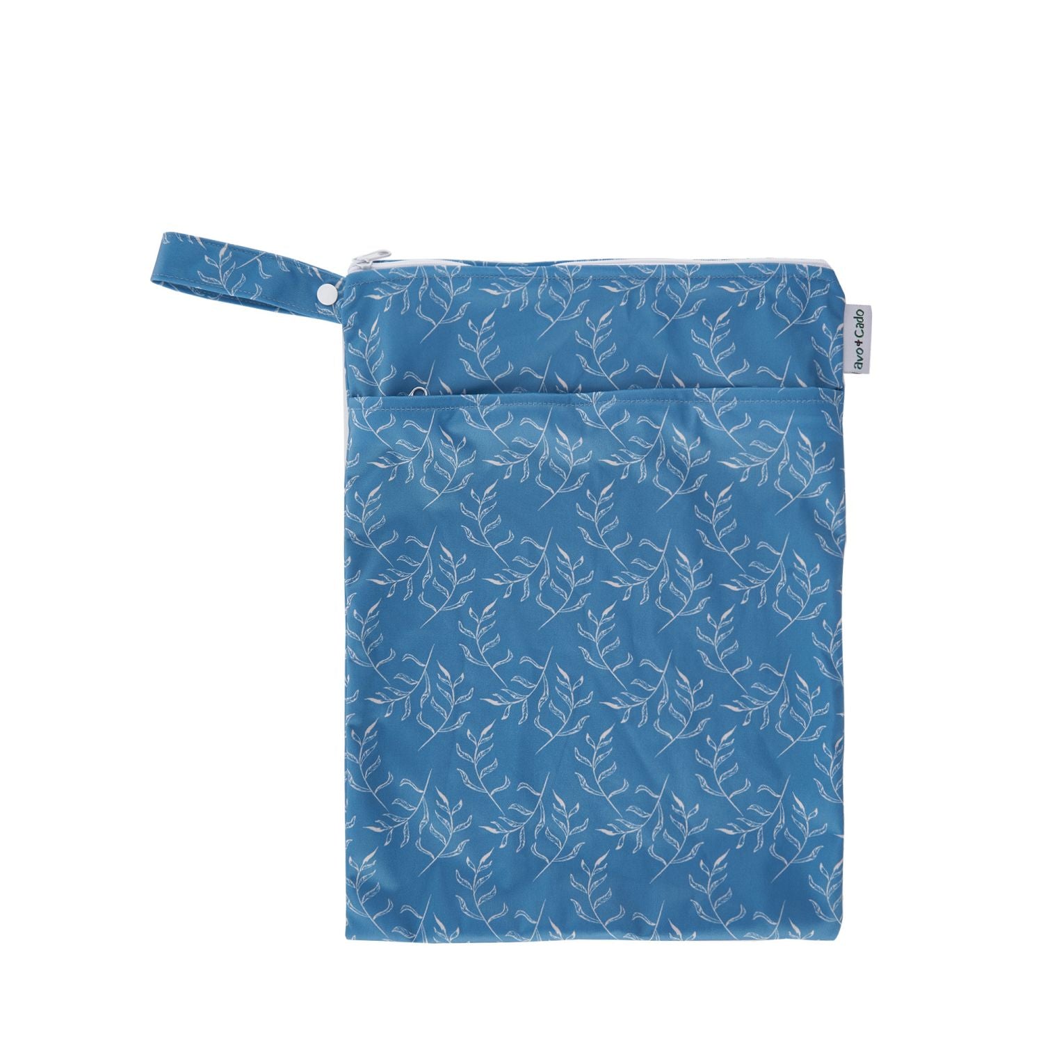 avo+cado Wetbag Medium met Twee Compartimenten - Bladeren - Wetbag medium - MamaMilla