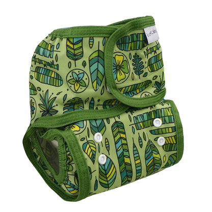 avo+cado one size spruithoes (klittenband) - Funky Pineapples, Groovy Whales, Happy Turtles, Jungle Leaves, Avocado Heroes - - MamaMilla