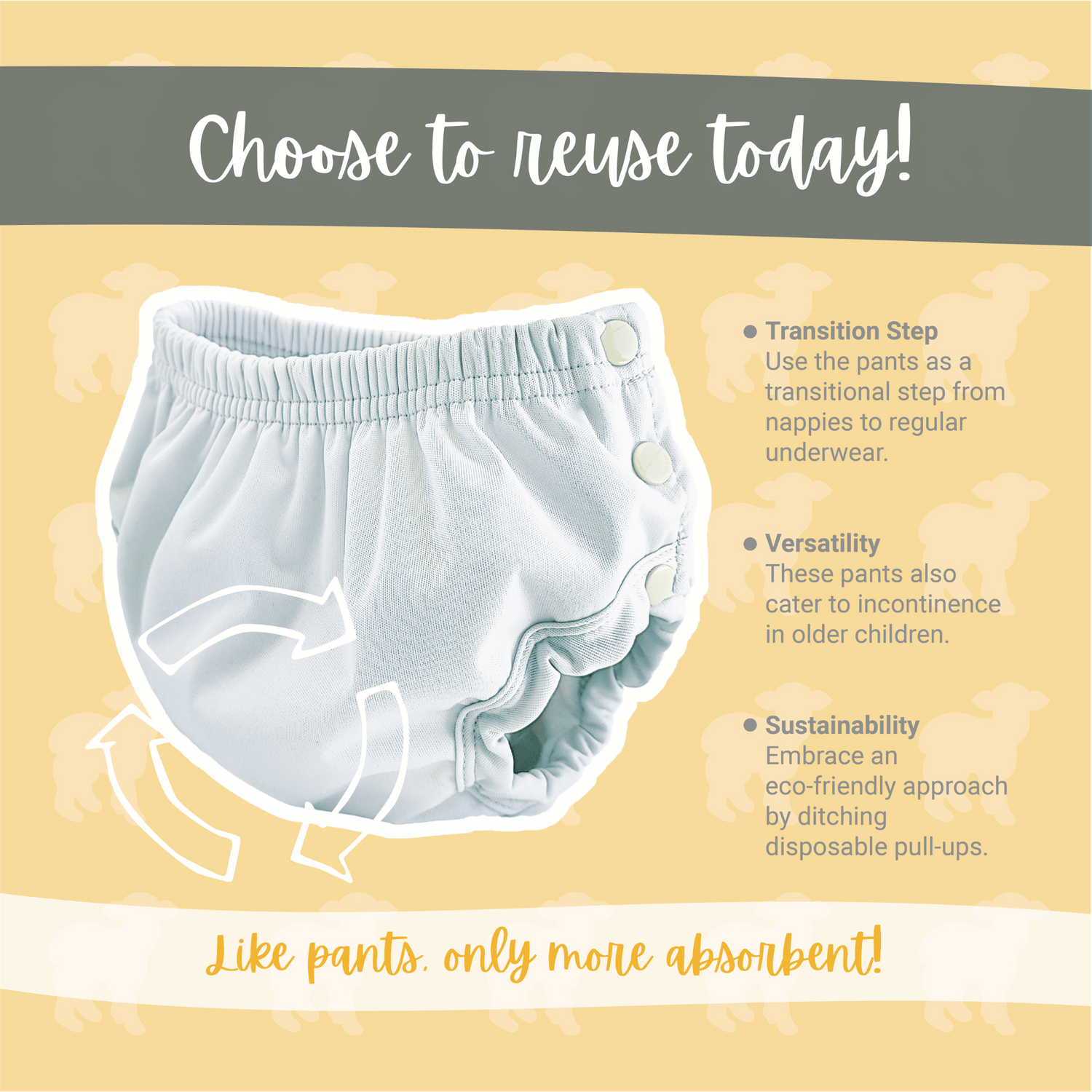 Little Lamb Waterproof Underpants (trainingsbroek) - Truffle Shuffle - Waterdichte onderbroek - MamaMilla
