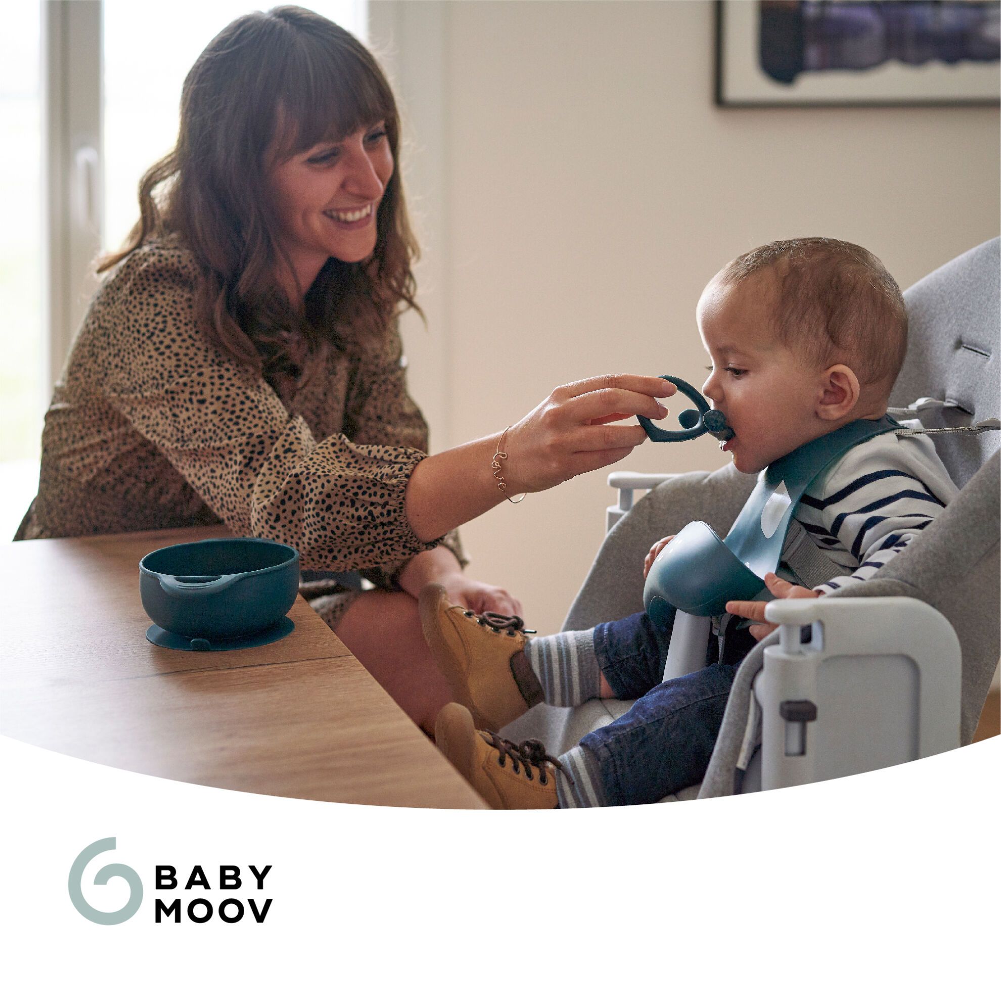 Babymoov Eetservies 6-12 maanden - Blue Dog - Eetservies - MamaMilla