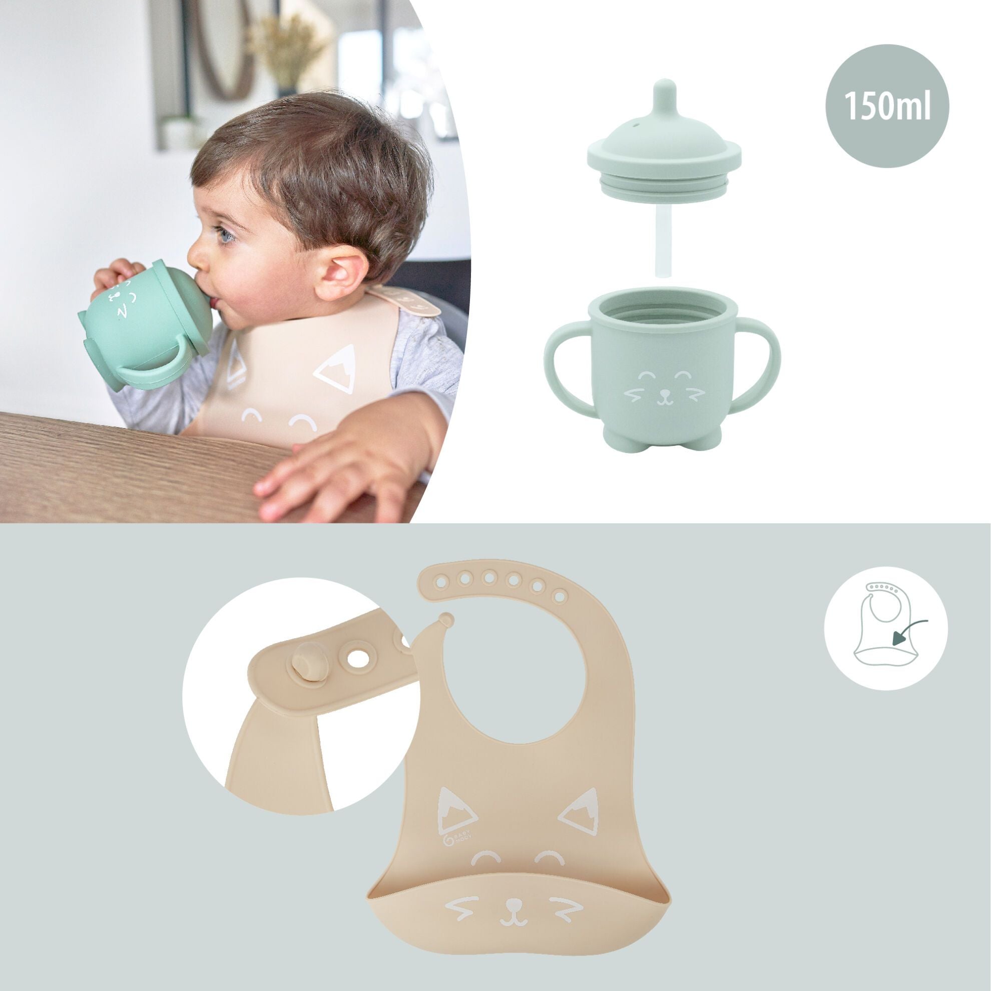 Babymoov Eetset 12-24 maanden - Terracotta Fox - Eetset - MamaMilla