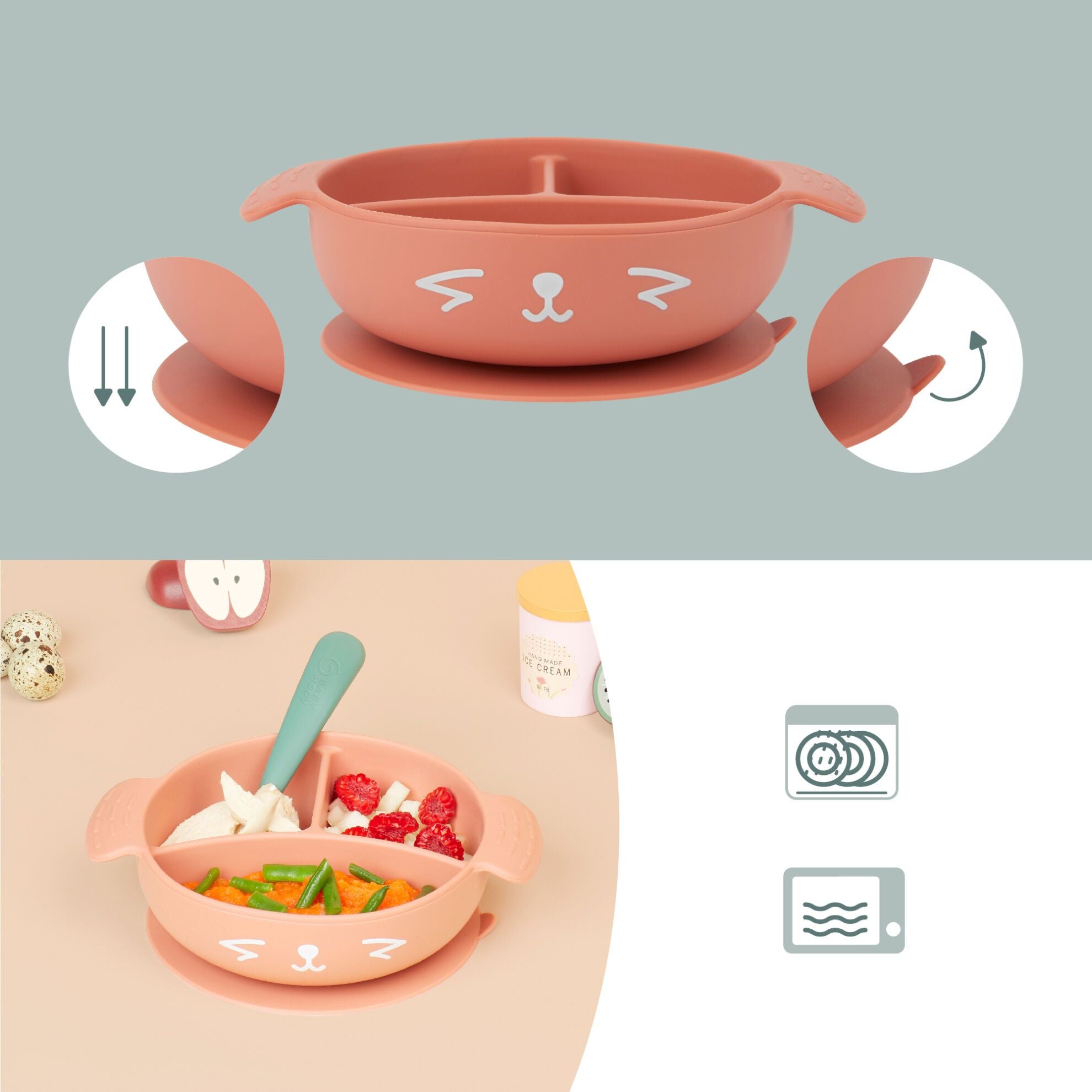 Babymoov Eetset 12-24 maanden - Terracotta Fox - Eetset - MamaMilla
