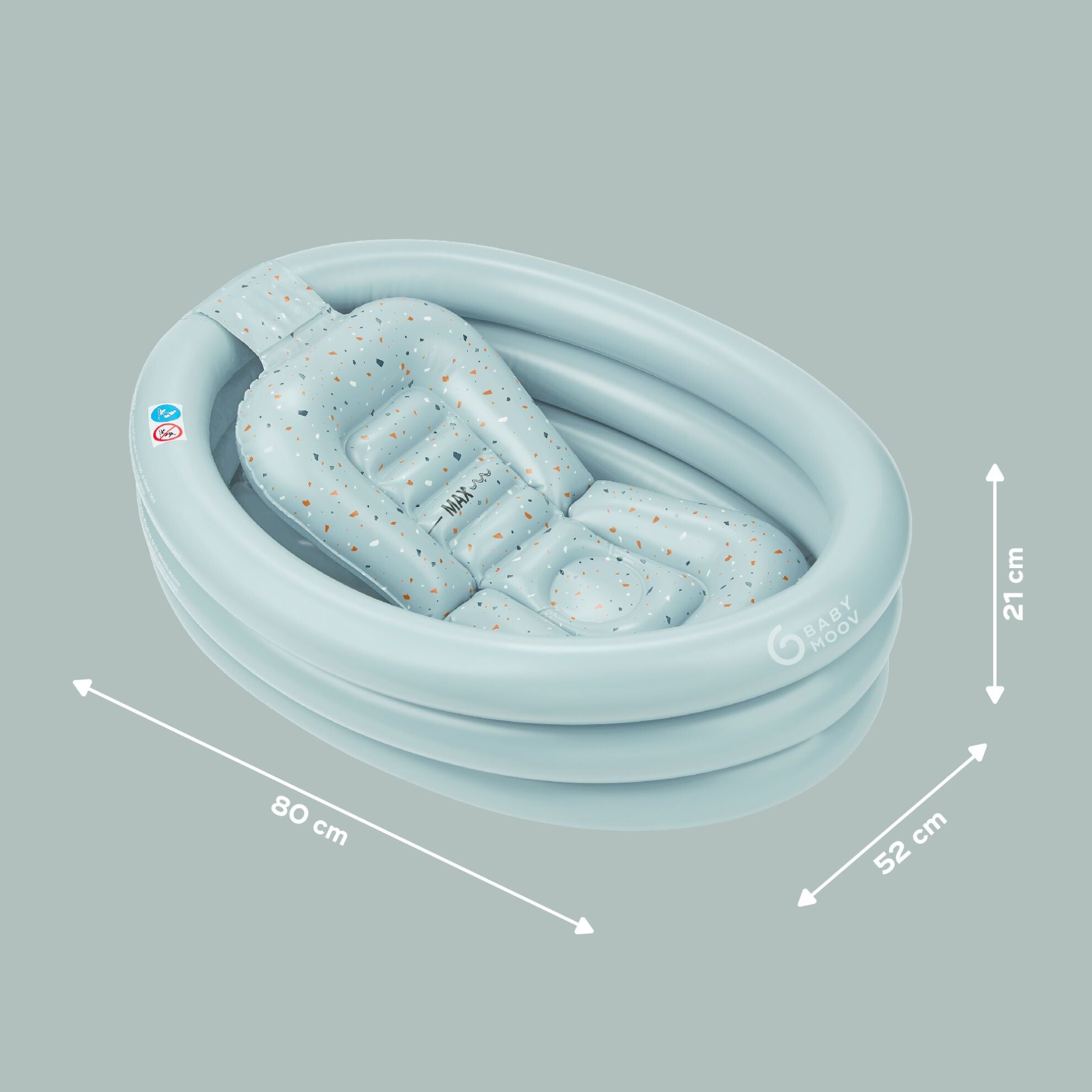 Babymoov Opblaasbaar bad - Aqua Dots - Badkuip - MamaMilla