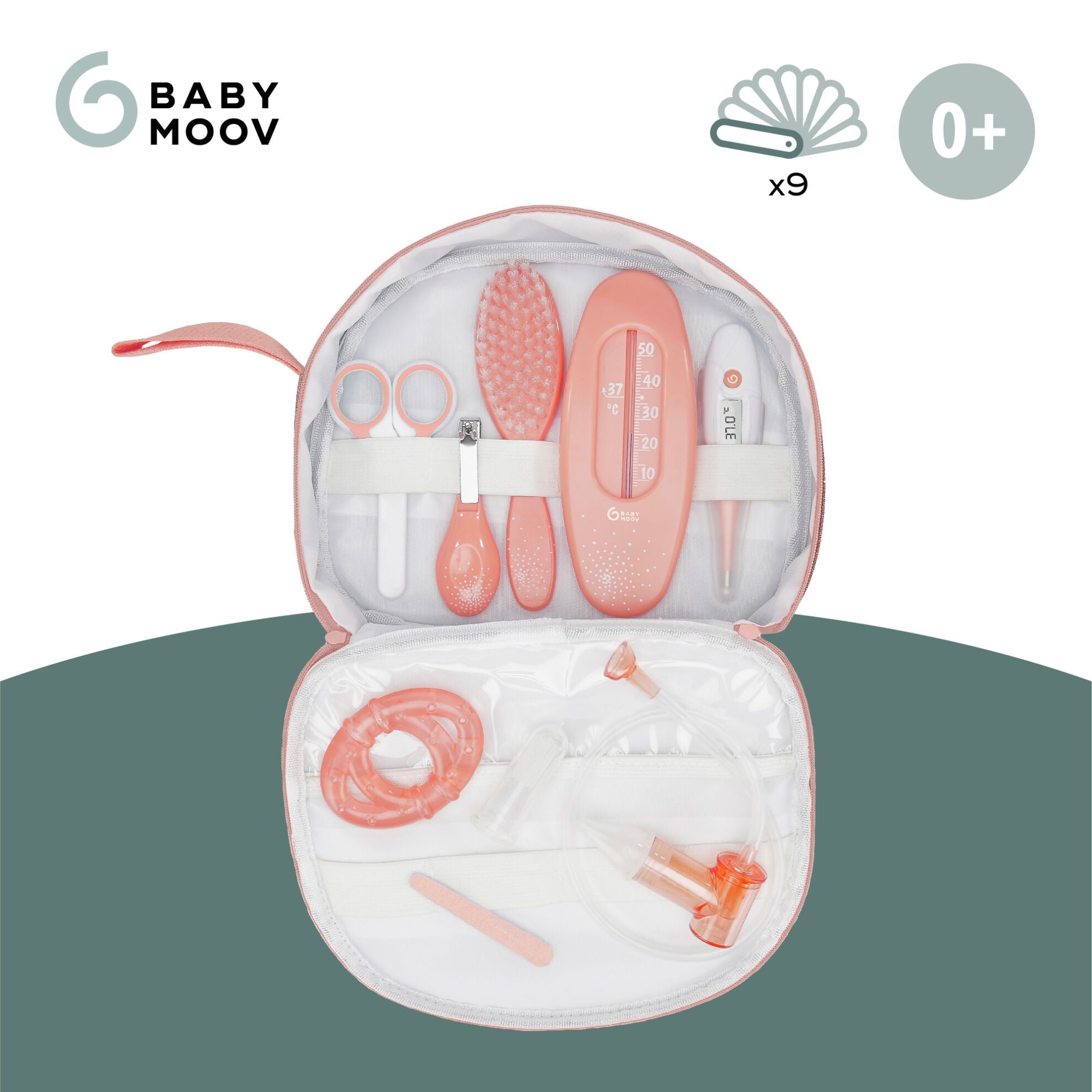 Babymoov Voedingsset voor Baby - 9-delig - Perzik - Voedingsset - MamaMilla