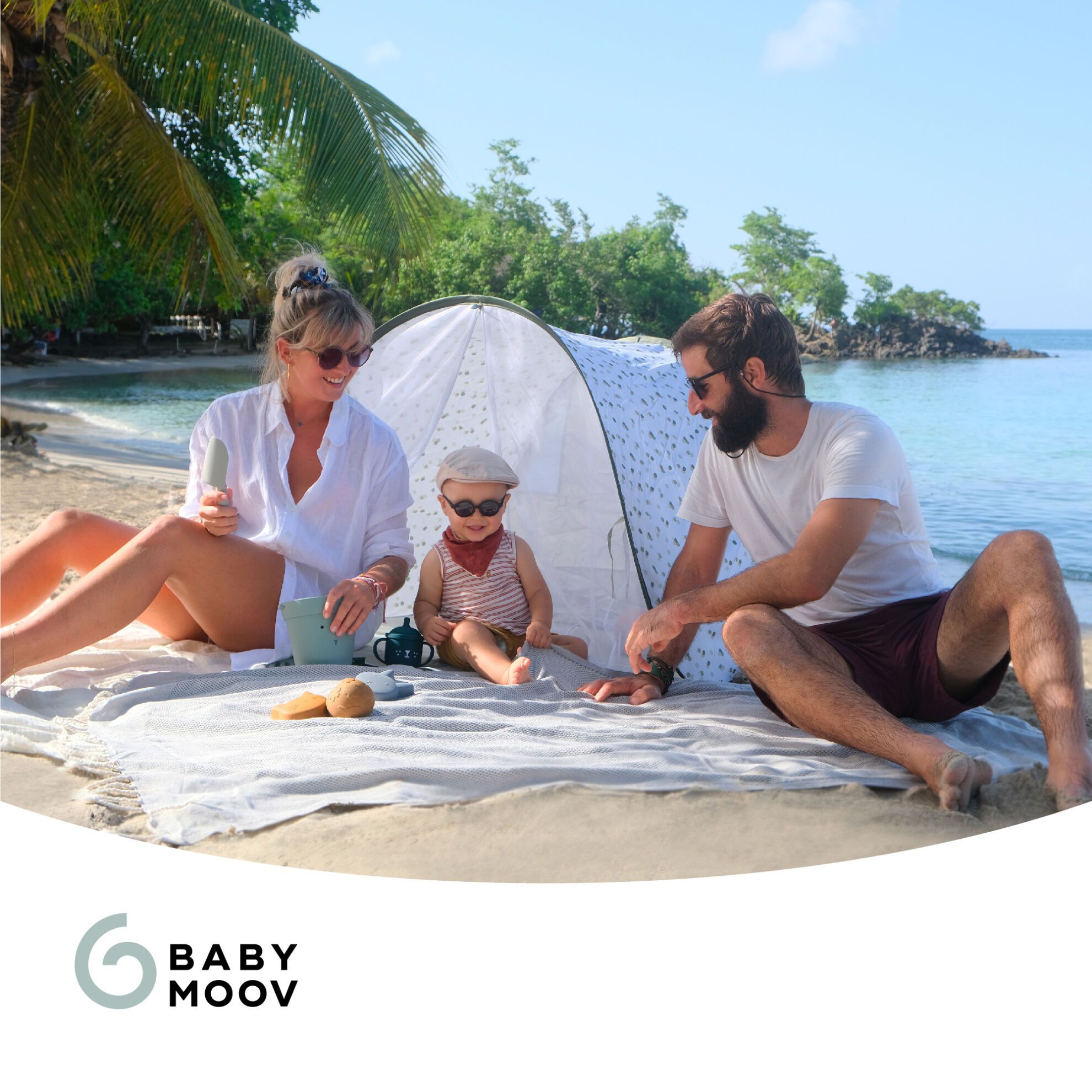 Babymoov UV-tent - Groen - Provence - UV-tent - MamaMilla