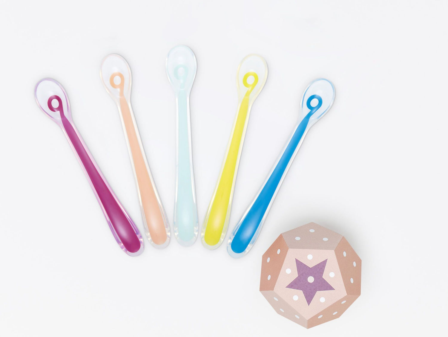 Babymoov Siliconen Lepels voor Puree en Pap +4 maanden - 5 stuks (set) - Bestek - MamaMilla