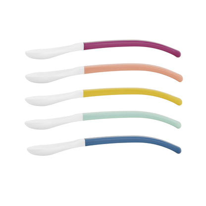 Babymoov Siliconen Lepels voor Puree en Pap +8 maanden - 5 stuks (set) - Bestek - MamaMilla
