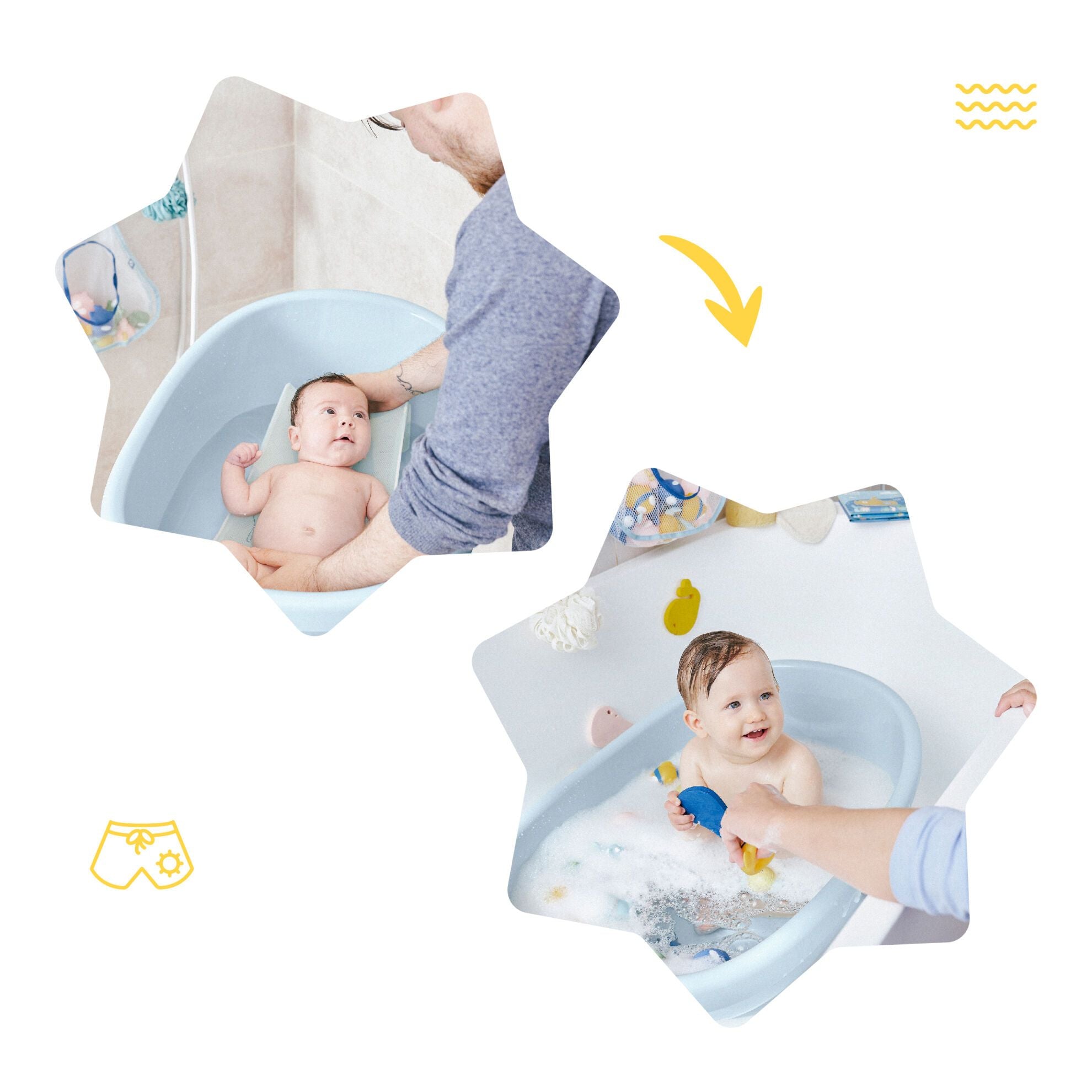 Babymoov Bad - 0 maanden tot 24 maanden - Lichtblauw - Bad - MamaMilla