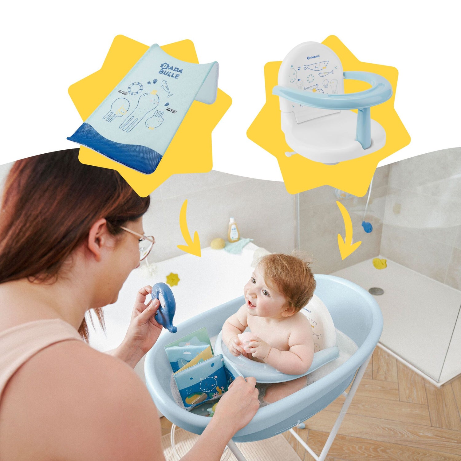 Babymoov Bad - 0 maanden tot 24 maanden - Lichtblauw - Bad - MamaMilla