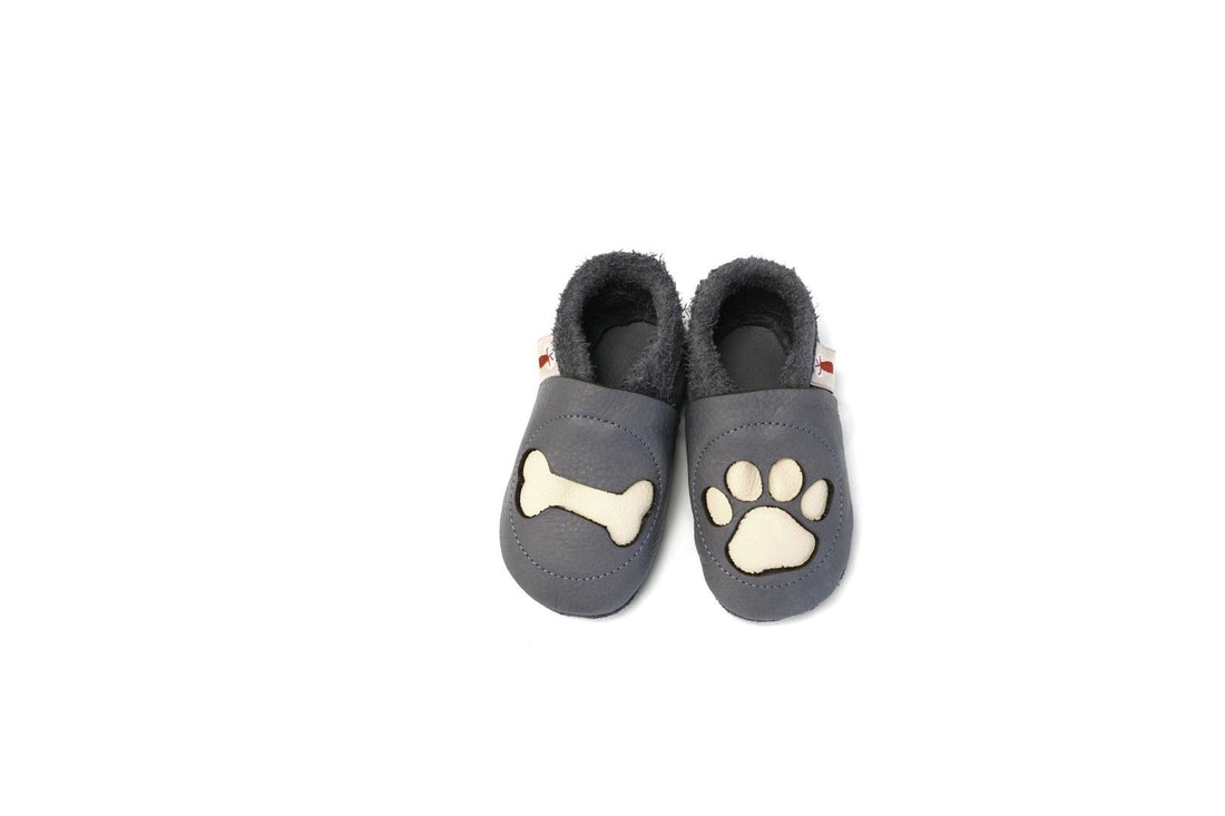 Baobaby Classic Babyschoentjes - Paw Grey M - - MamaMilla