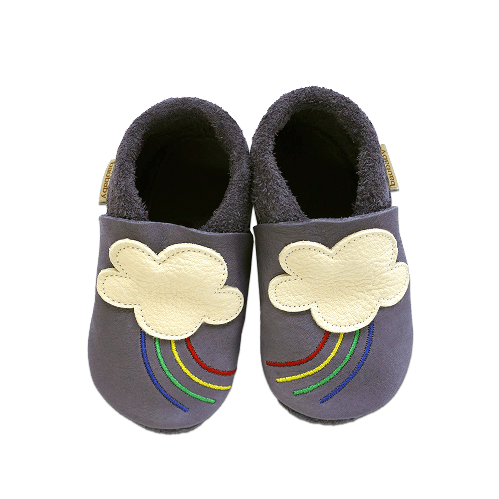 Baobaby Classic Babyschoentjes - Regenboog L - - MamaMilla