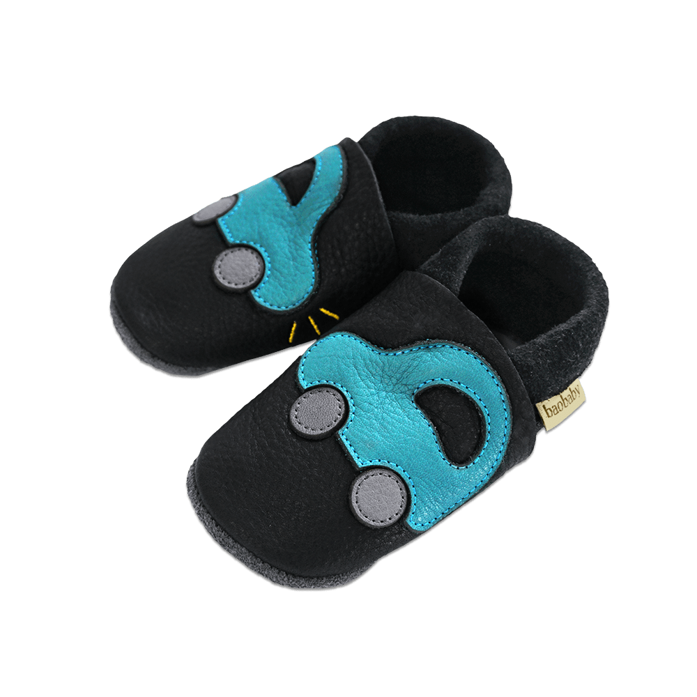 Baobaby Classic Babyschoentjes - Buggy Zwart L - - MamaMilla