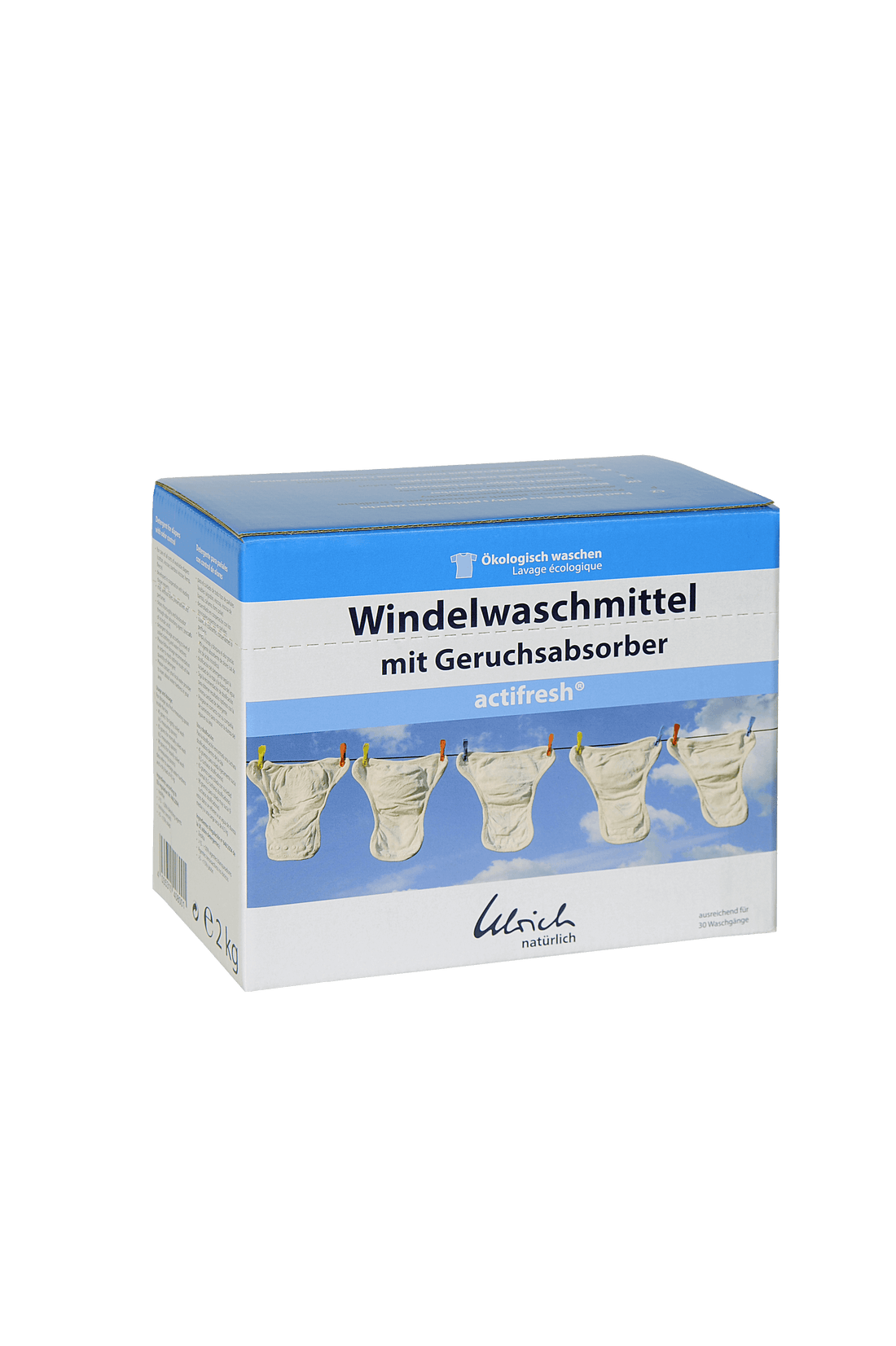 Ulrich Natürlich luieras met geurabsorber (actifresh) - 2 kg - Waspoeder - MamaMilla